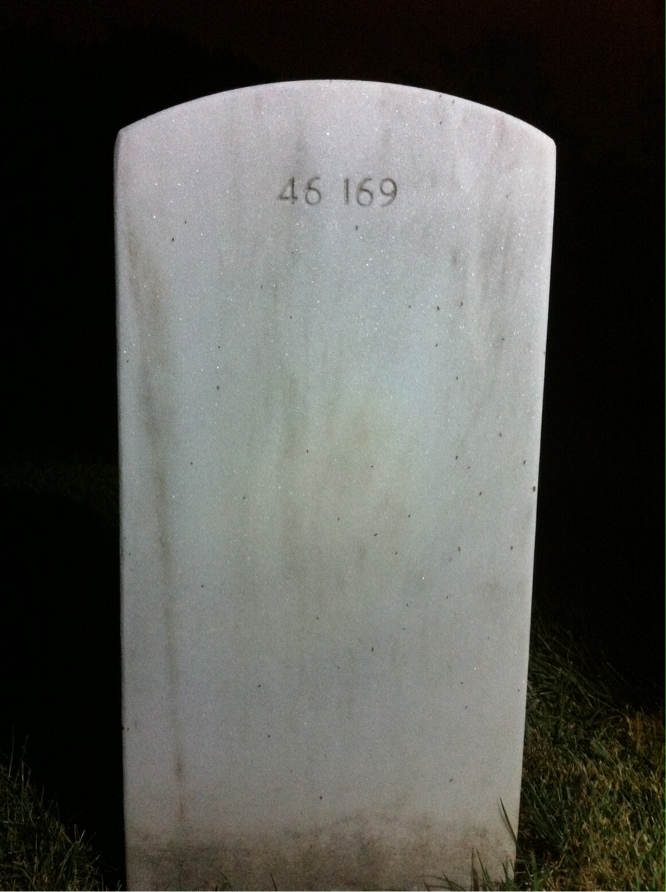 Back of headstone — Mildred Atherton