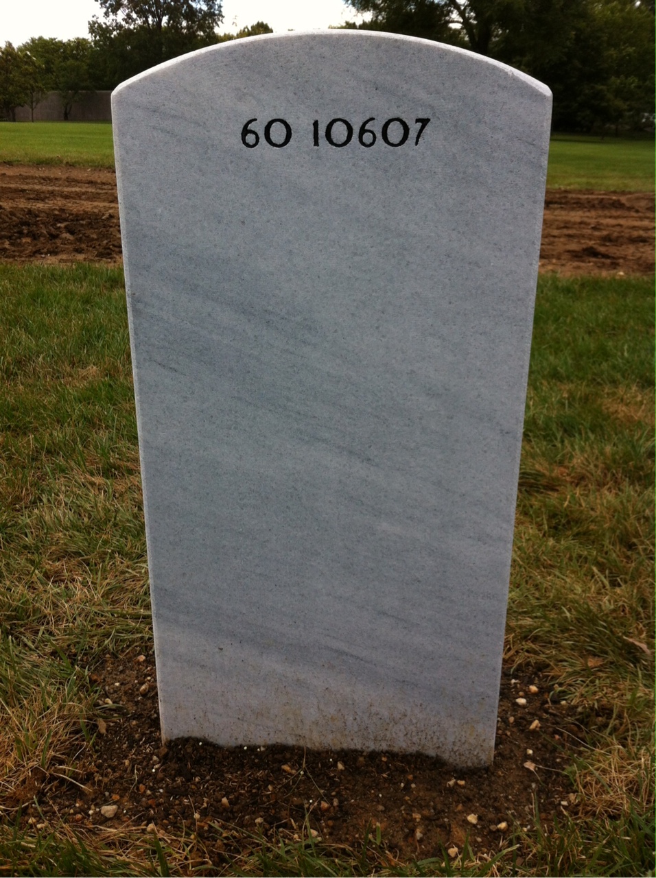 Back of headstone — Thomas William Shepherd
