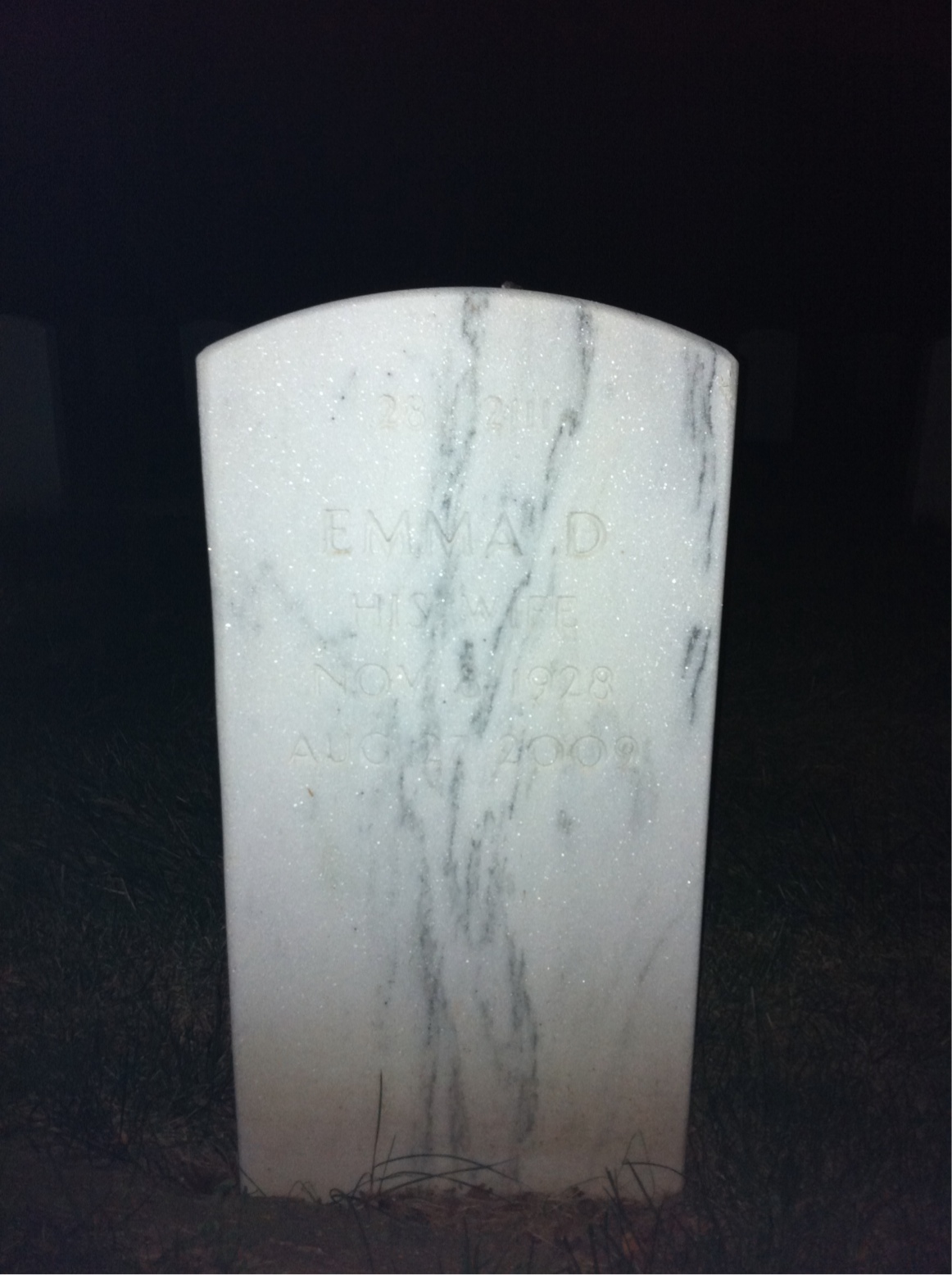Back of headstone — Thomas Edmonds