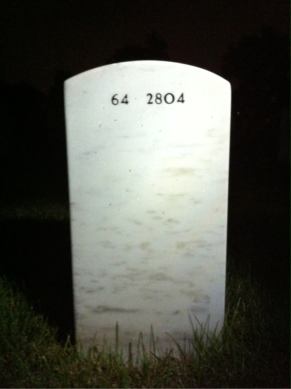 Back of headstone — Robert Replogle