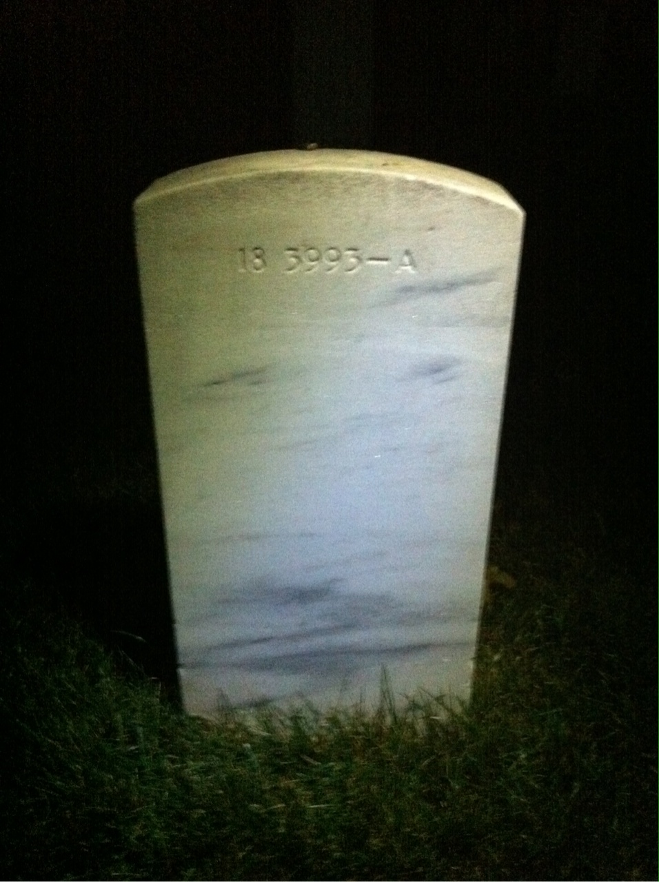 Back of headstone — Louis Boufford