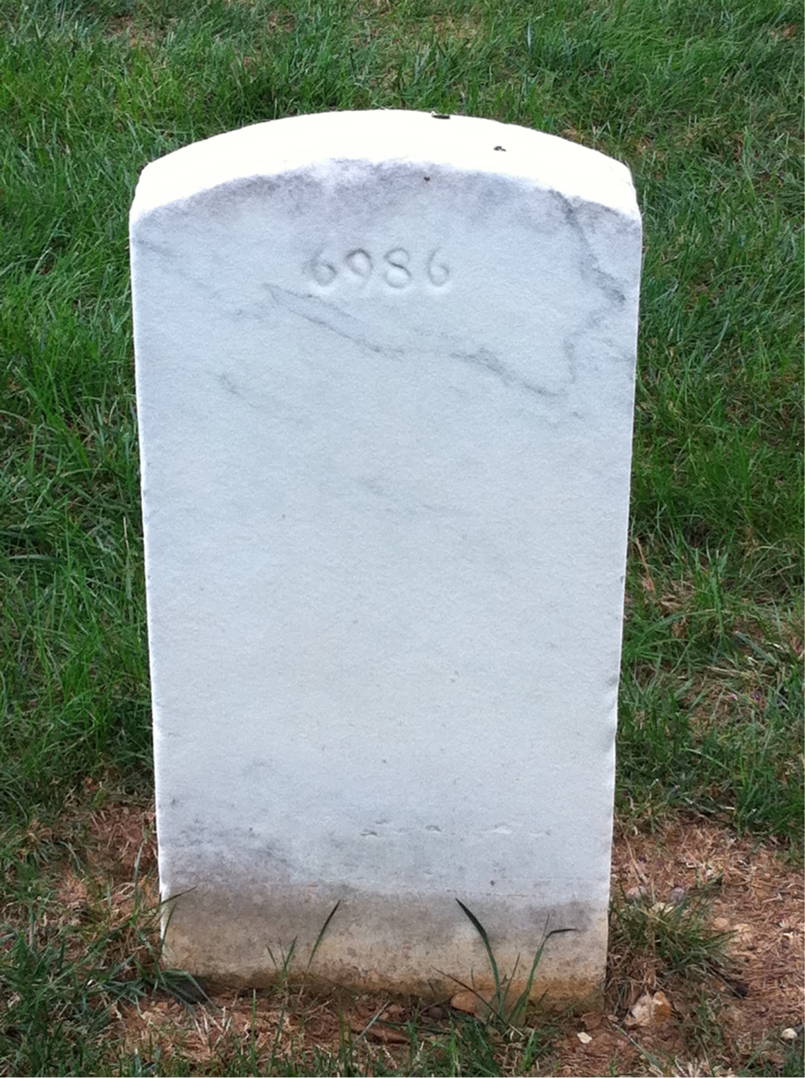 Back of headstone — Max Albert
