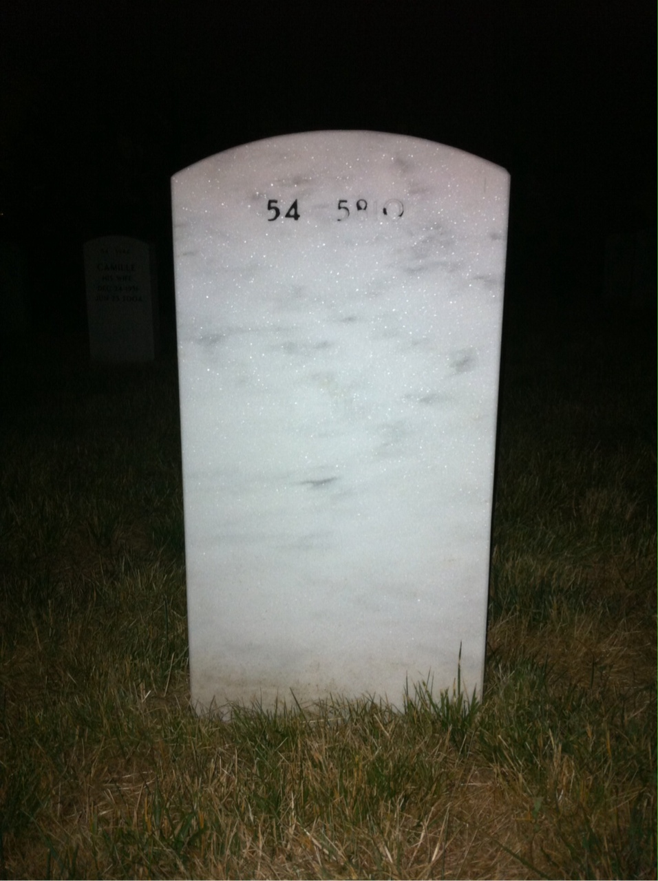 Back of headstone — Edward Wholey
