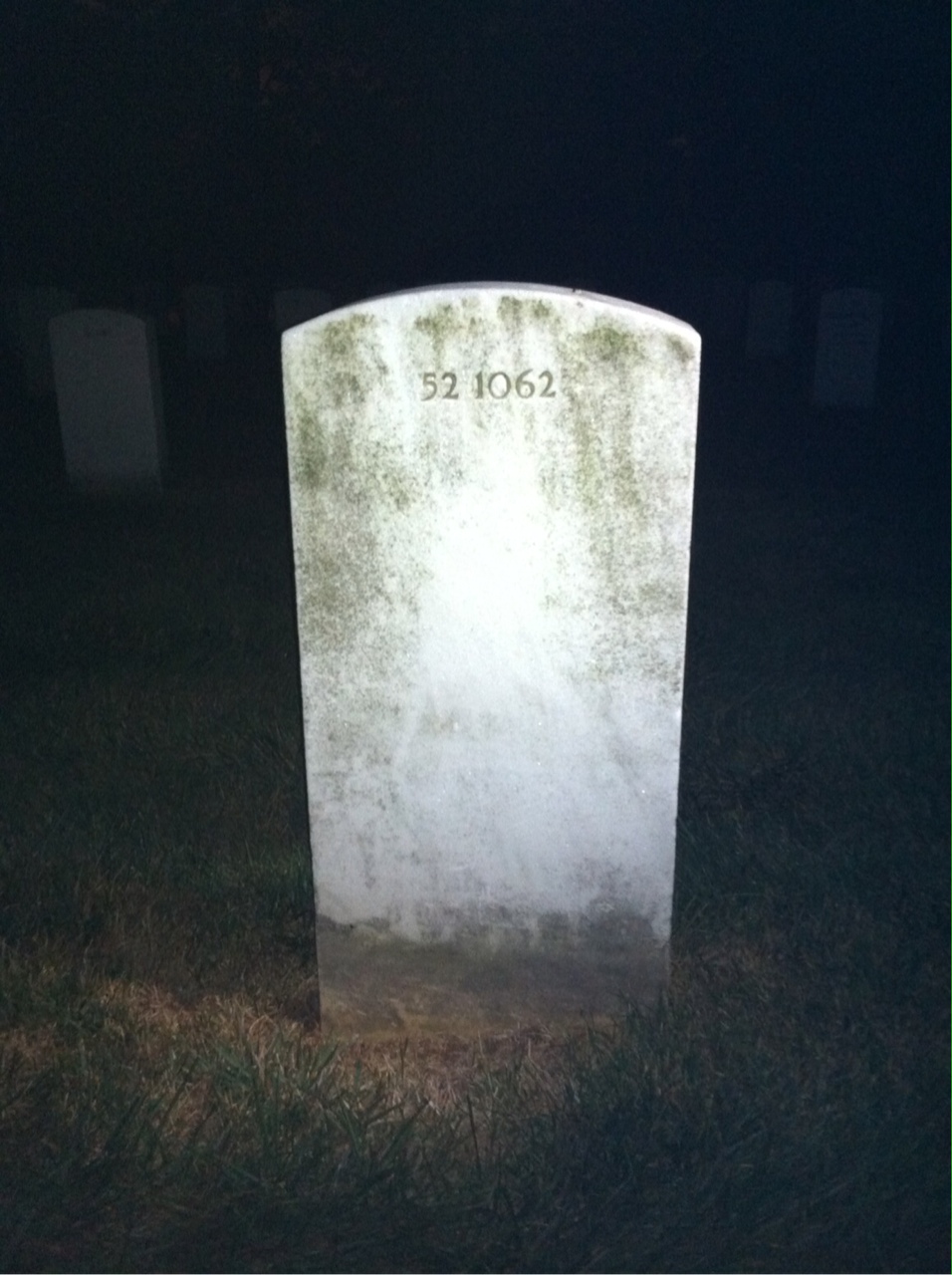 Back of headstone — Sidney Johns