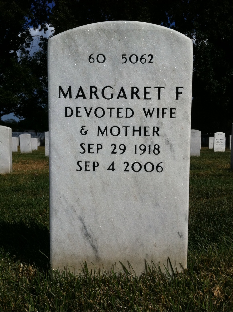 Back of headstone — Carl Edwards