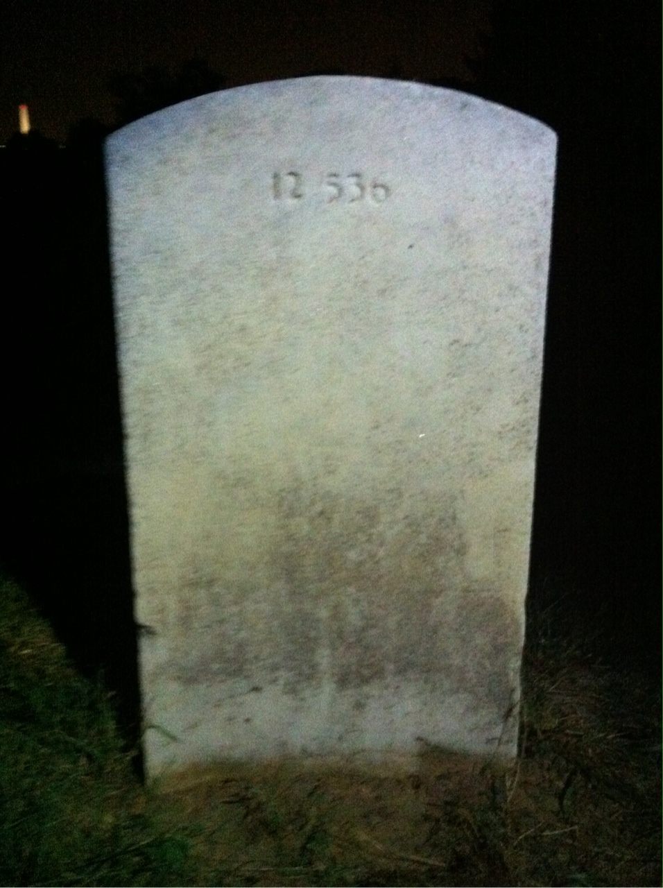 Back of headstone — Edgar Bailey