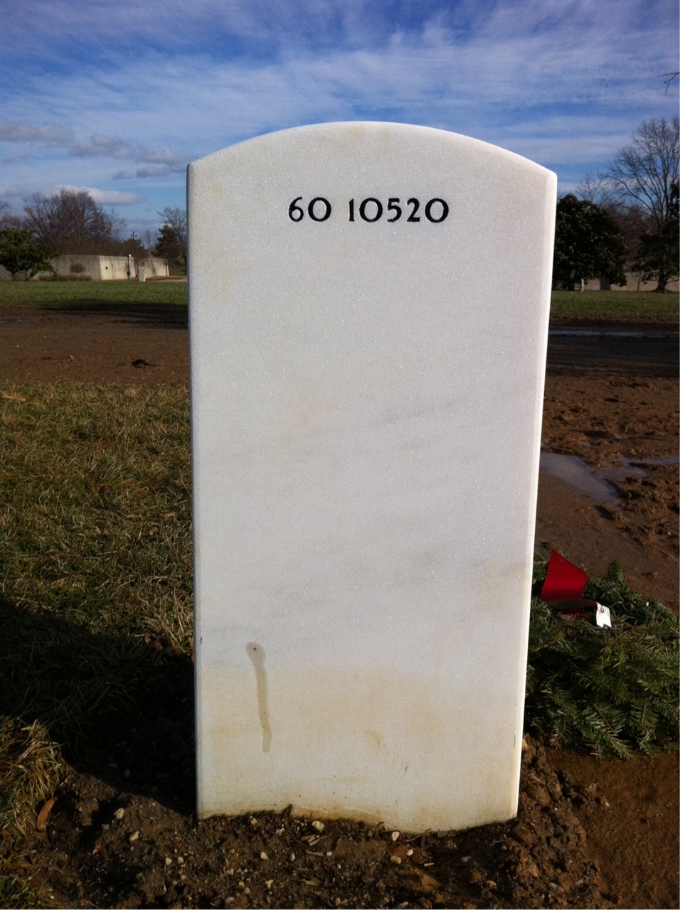 Back of headstone — Thomas Reynolds Kelley