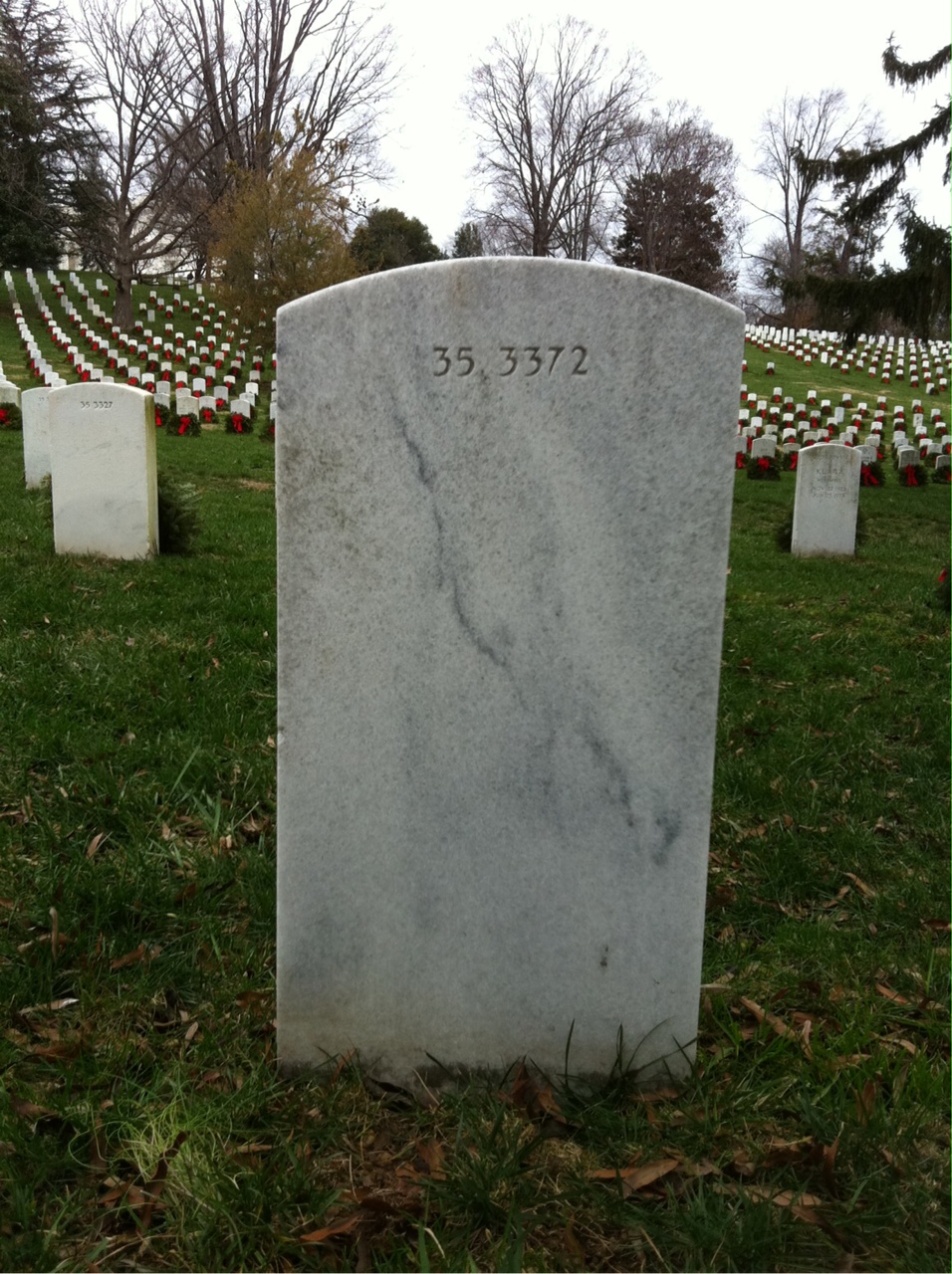 Back of headstone — Ulysses Mack