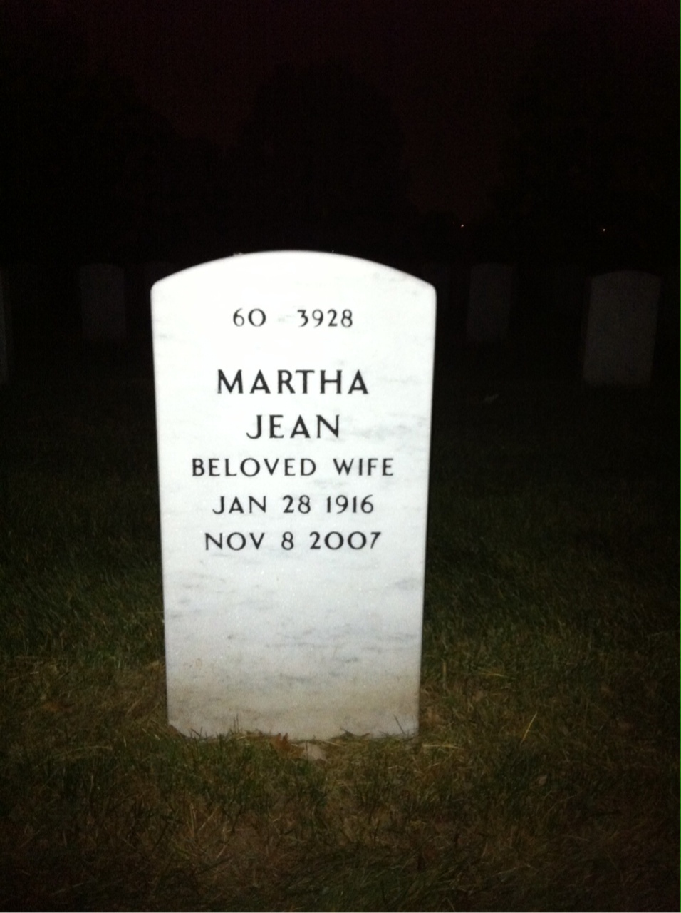Back of headstone — Talmadge Ashworth