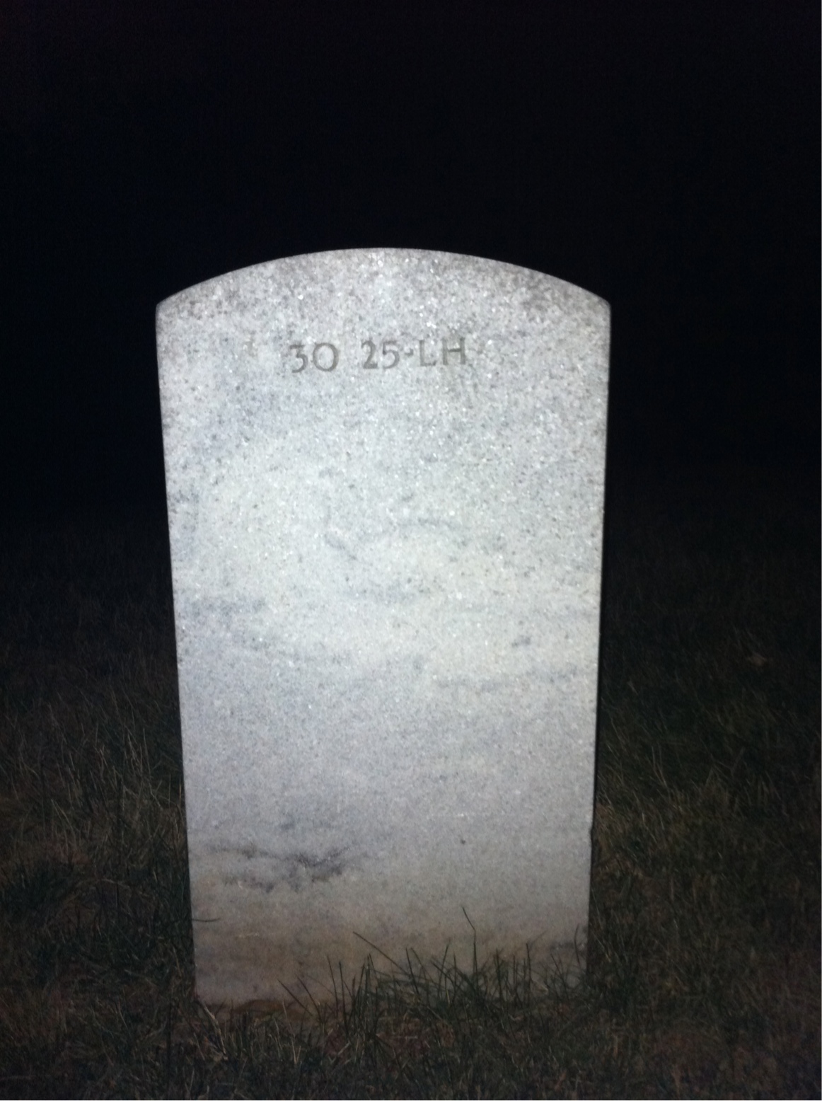 Back of headstone — Margaret Ballenger