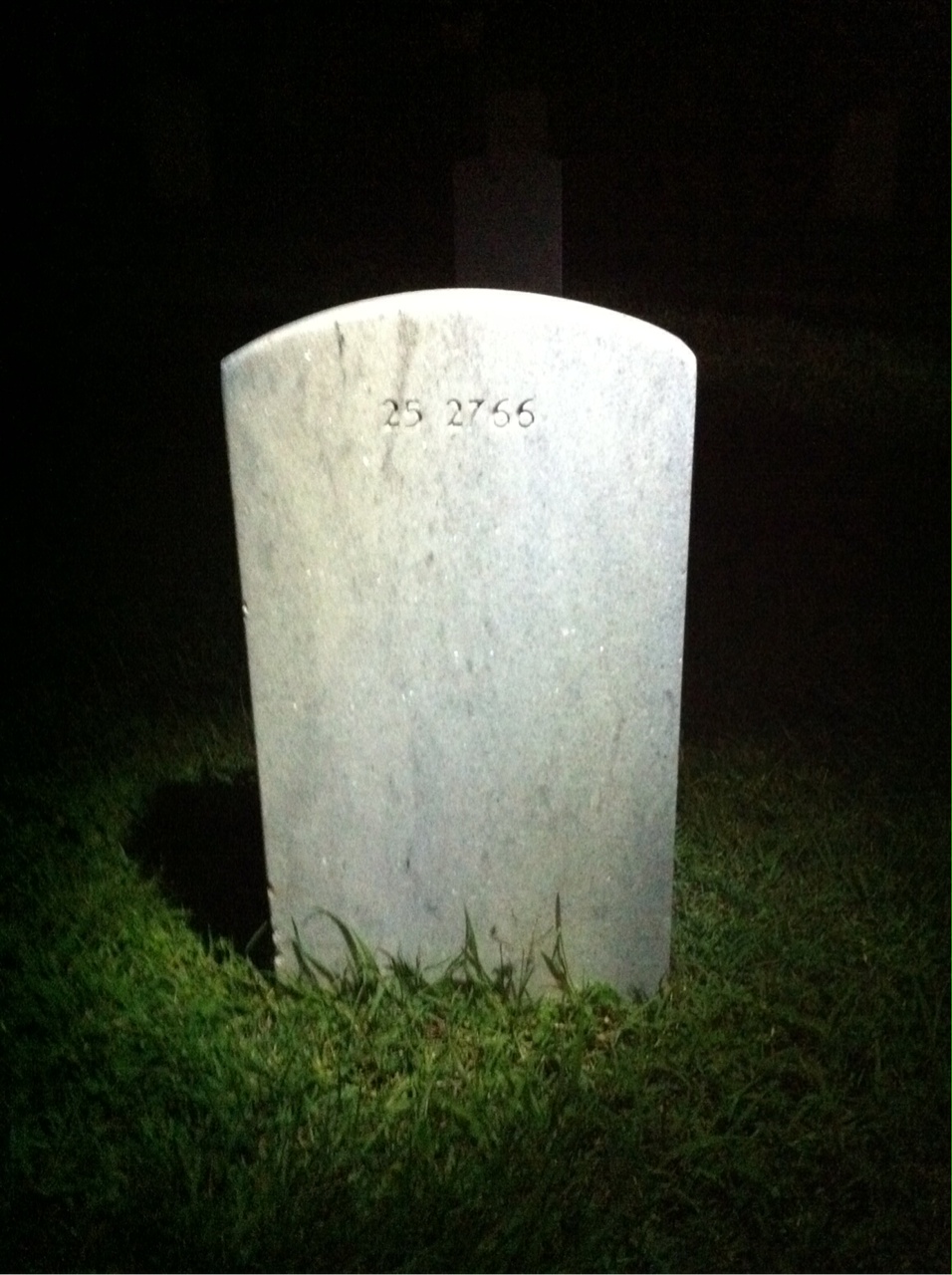 Back of headstone — Maude Mitchell