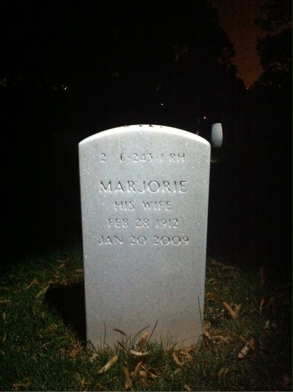 Back of headstone — Henry Rohrs