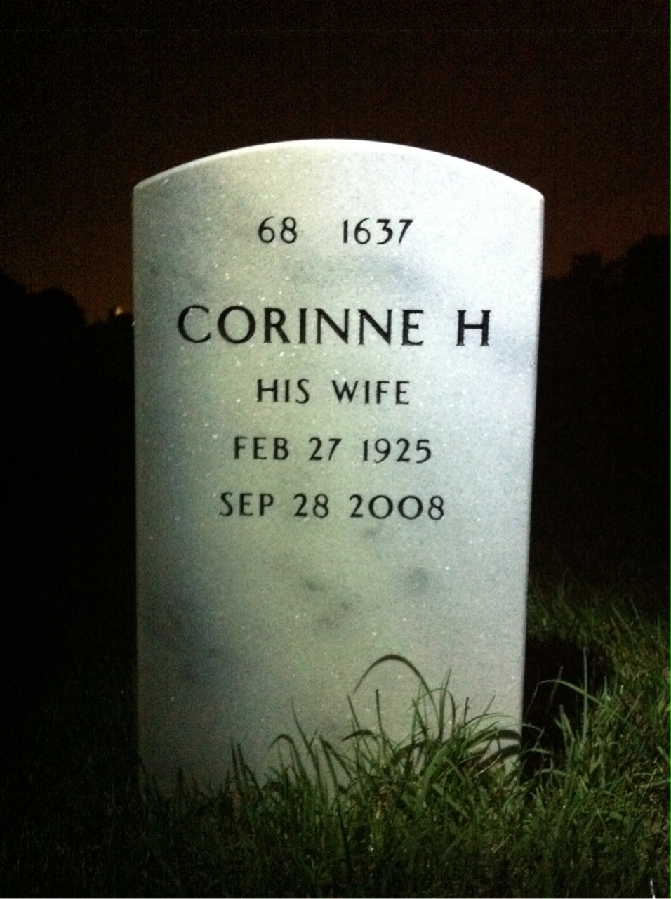 Back of headstone — Gilbert Vanagas