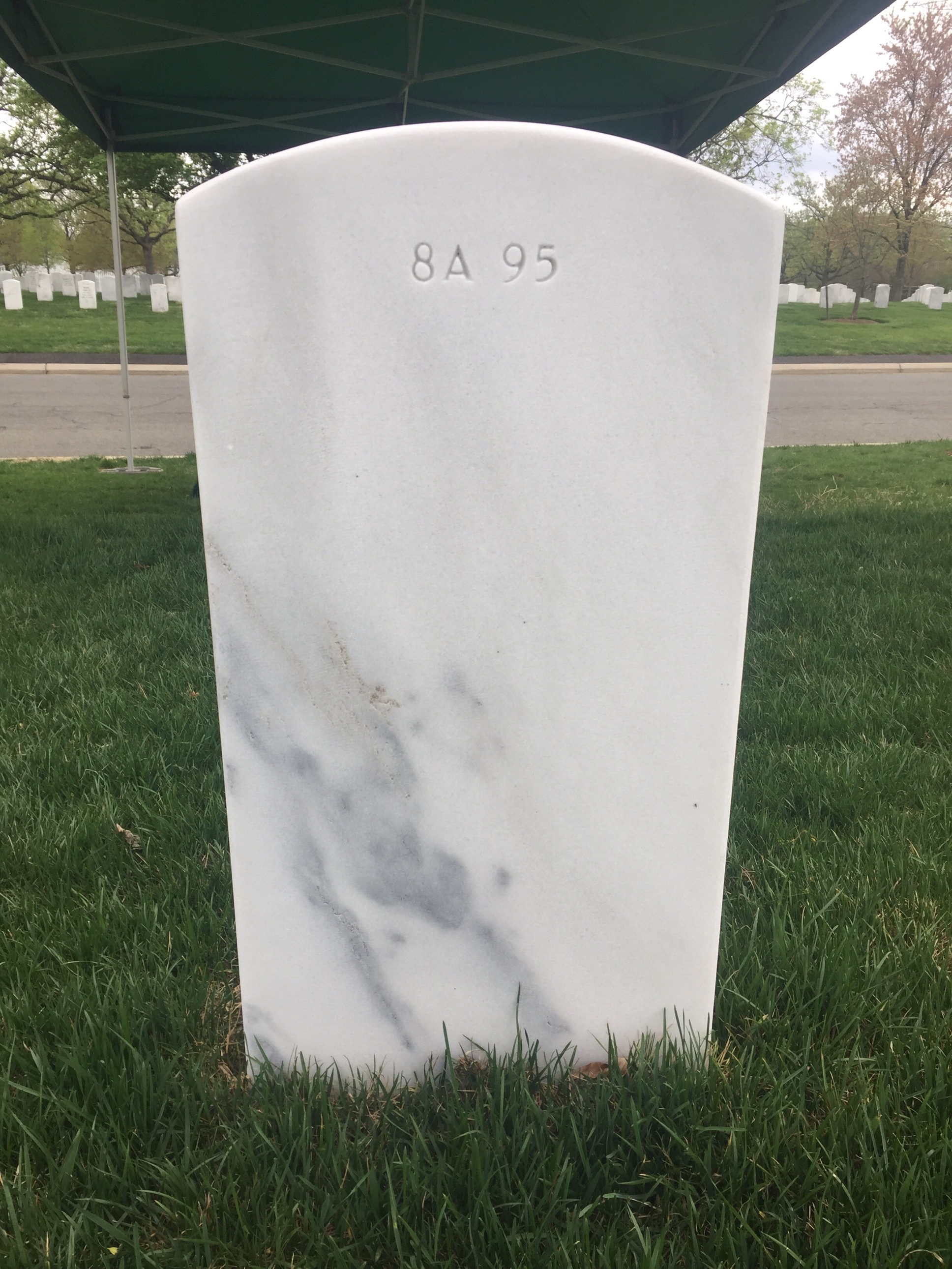 Back of headstone — Christopher A Hernandez