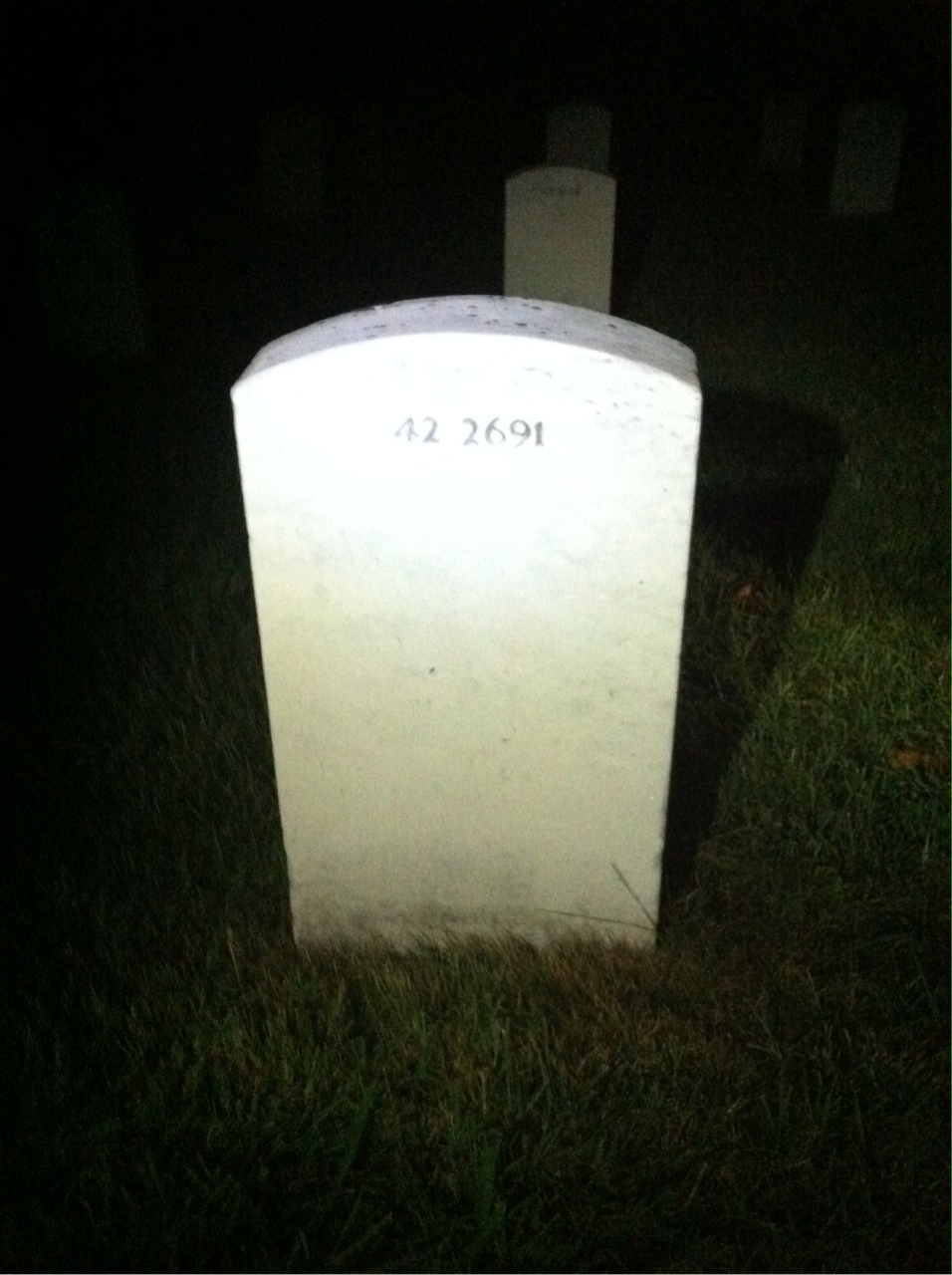 Back of headstone — David Alstadter