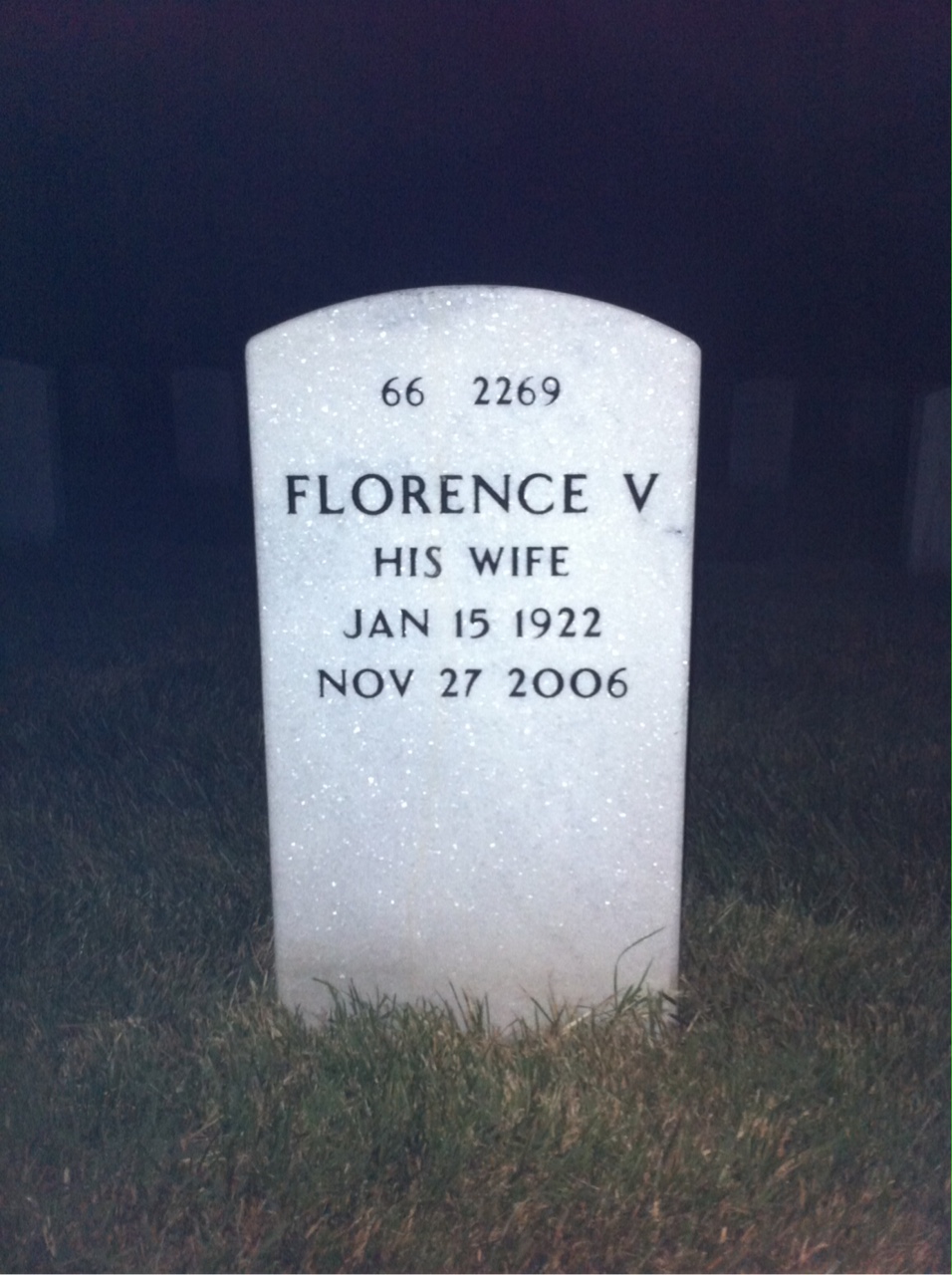 Back of headstone — William Bernhardt