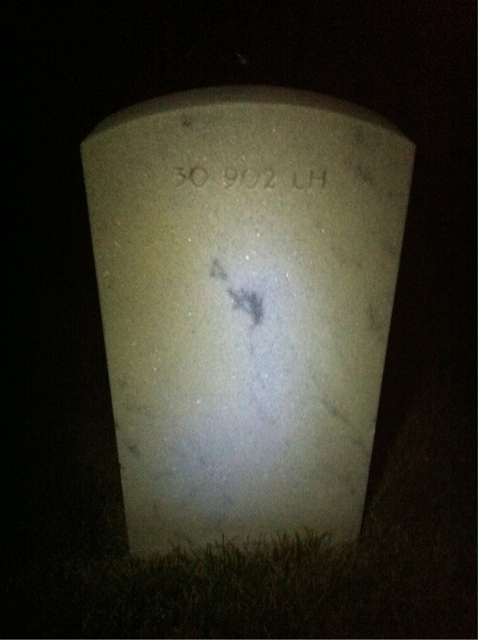 Back of headstone — Edith Armstrong