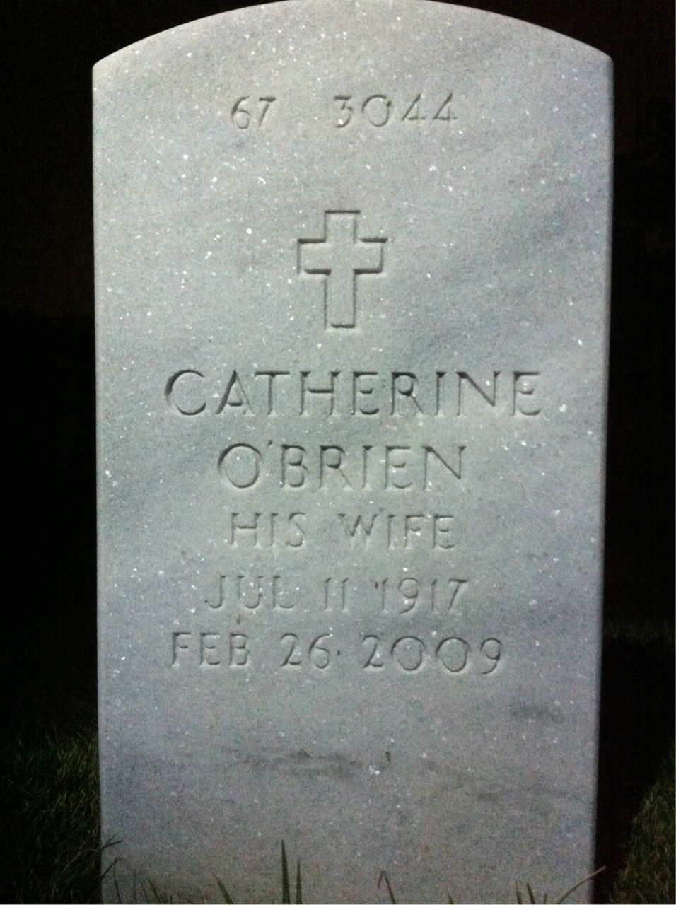 Back of headstone — Harry Zubkoff