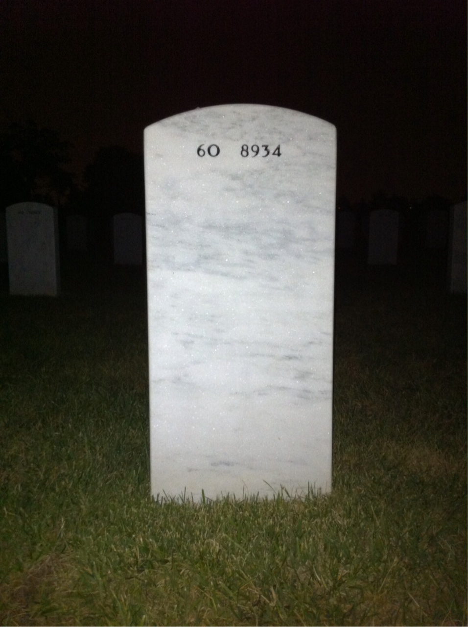 Back of headstone — John Tinsley