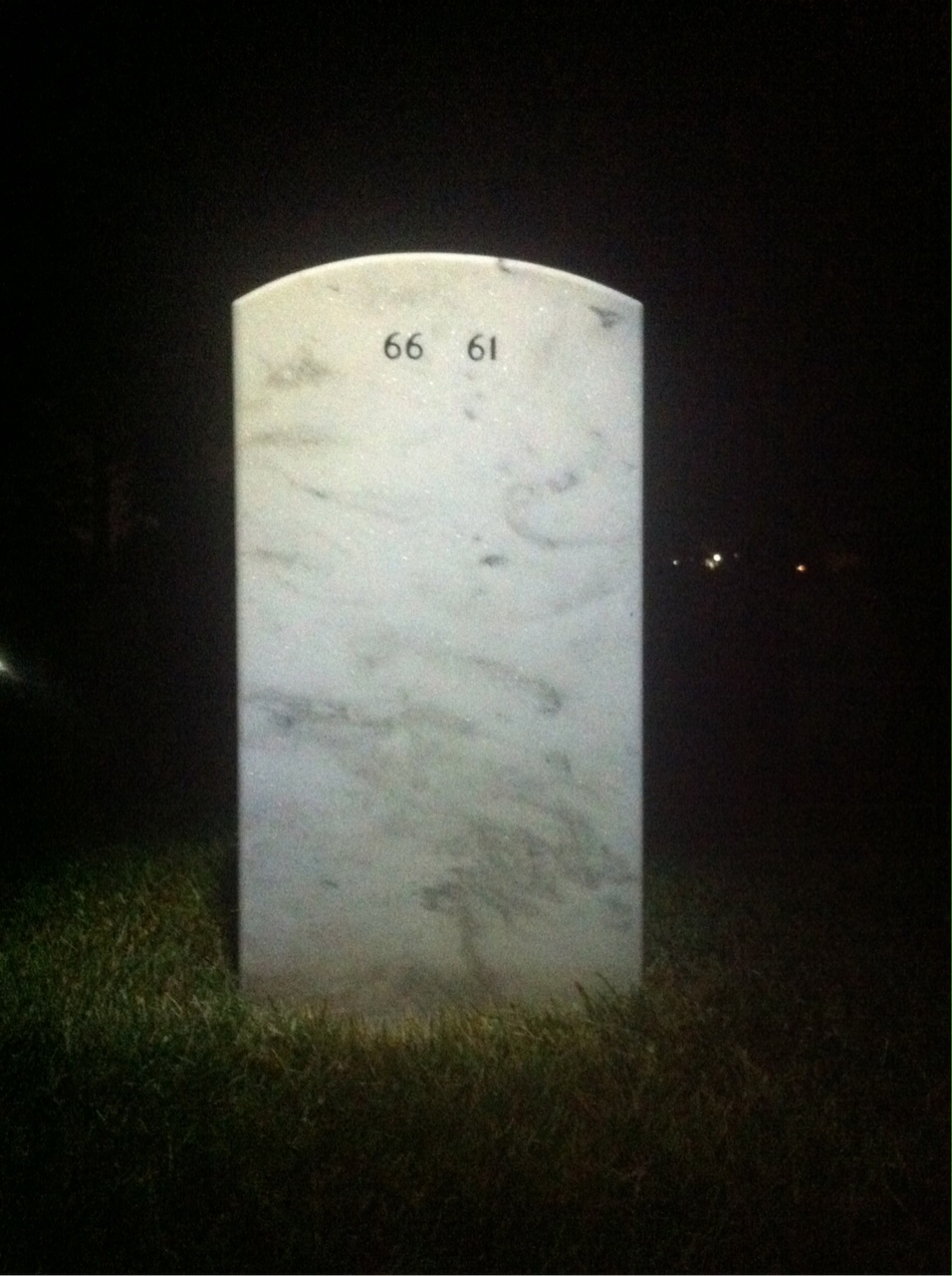 Back of headstone — Andrew Lamorie