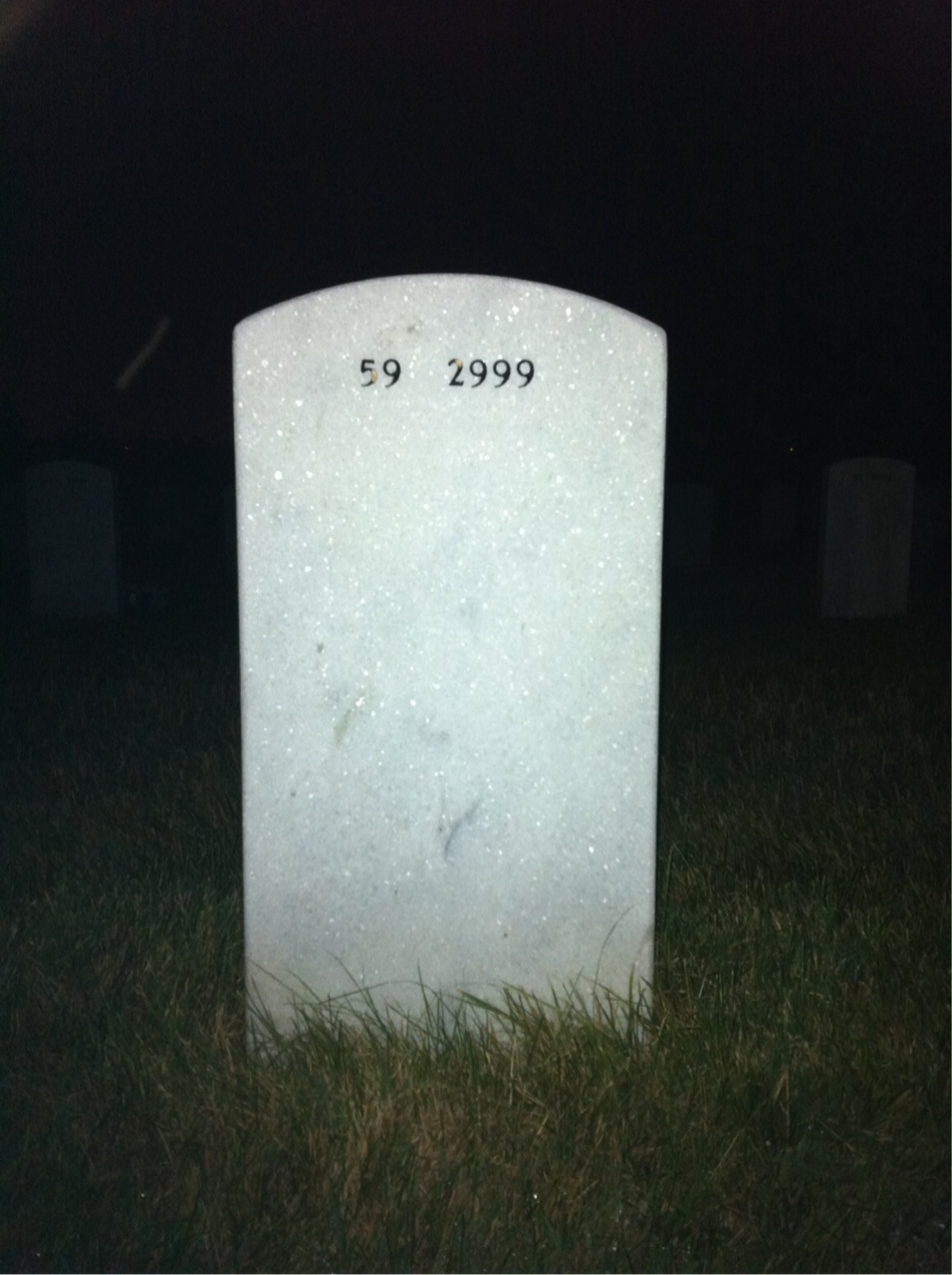 Back of headstone — Edward Pardini