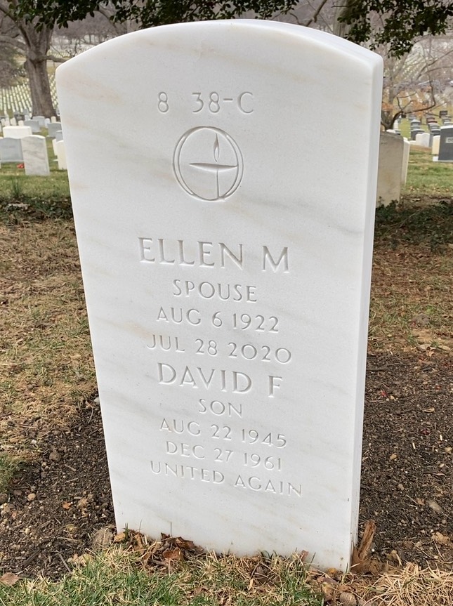 Back of headstone — Ira Richards