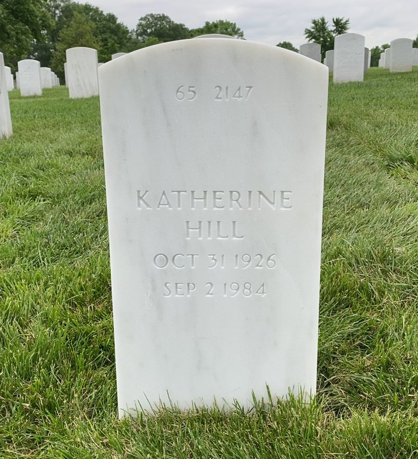 Back of headstone — William H Creed