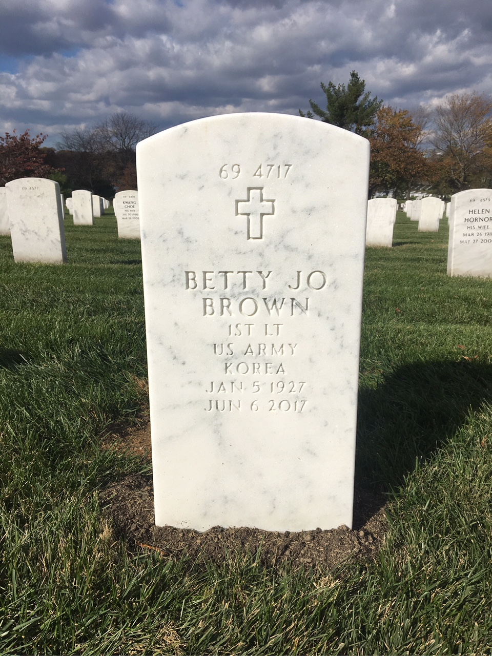 Back of headstone — Hugh Brown