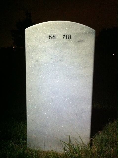 Back of headstone — Frank Formeller