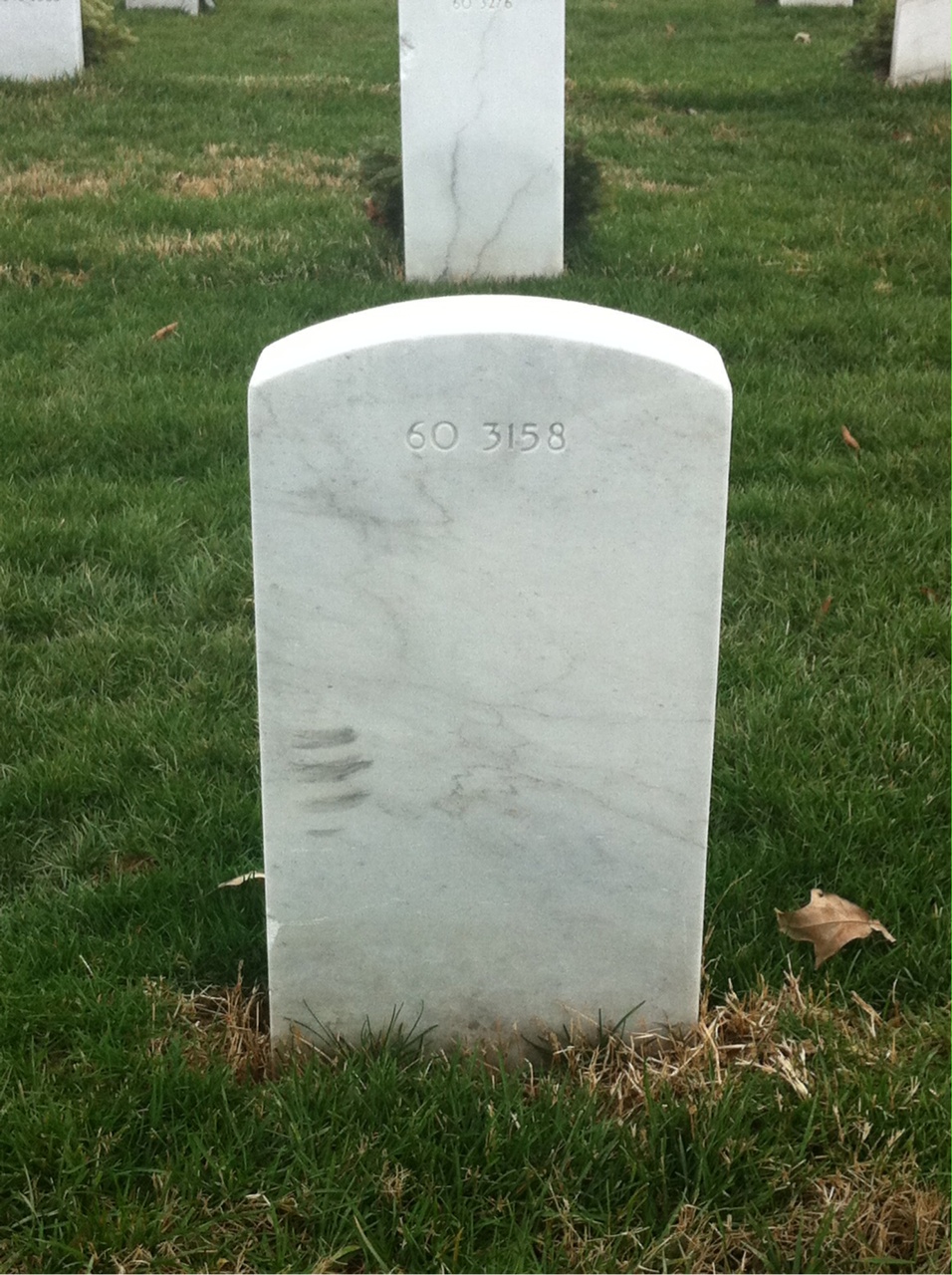 Back of headstone — Arthur Murphy
