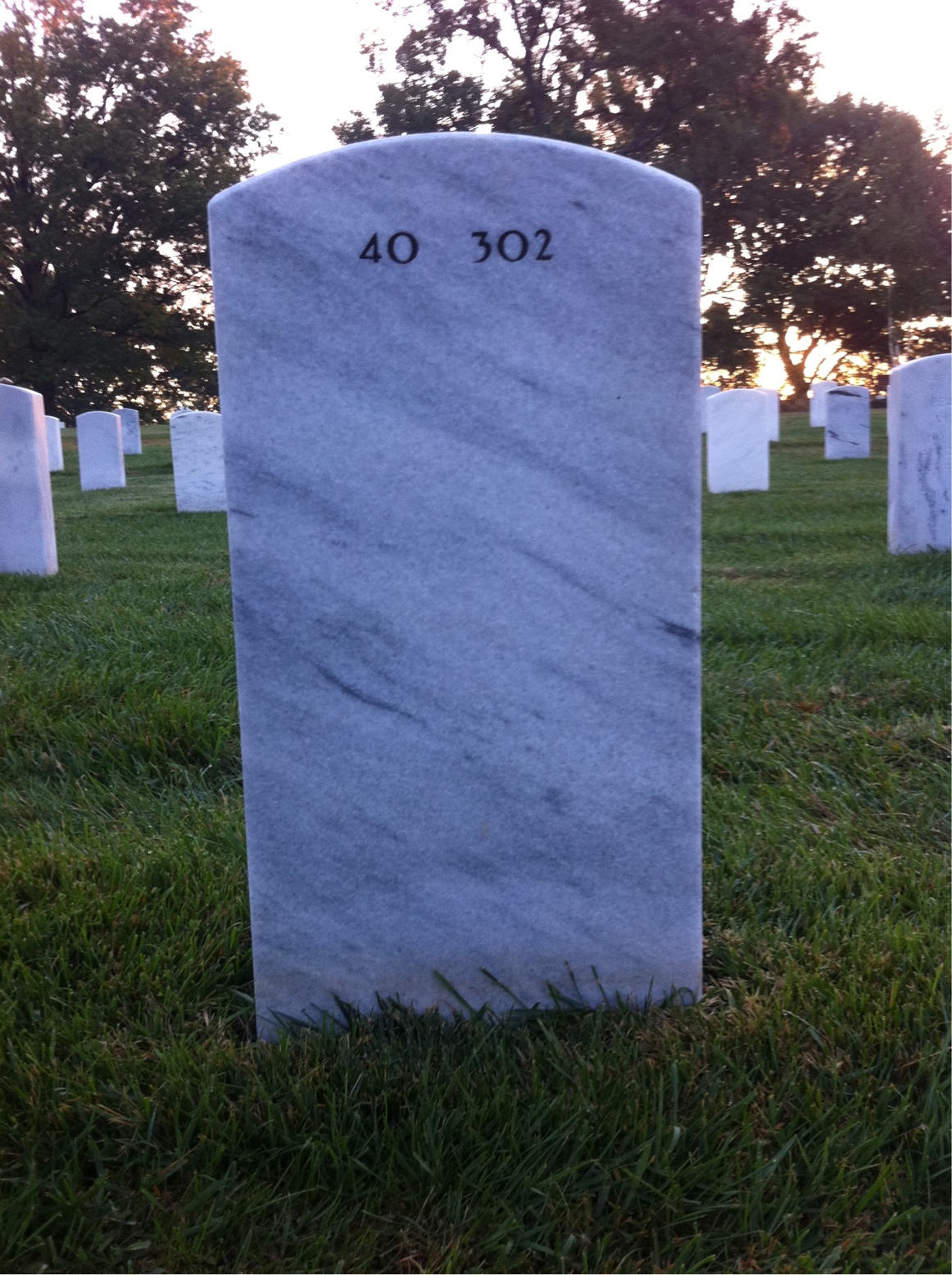 Back of headstone — Hezekiah Efferson