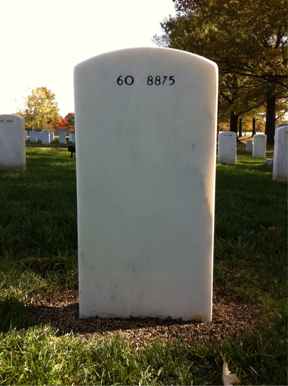 Back of headstone — John Wilson