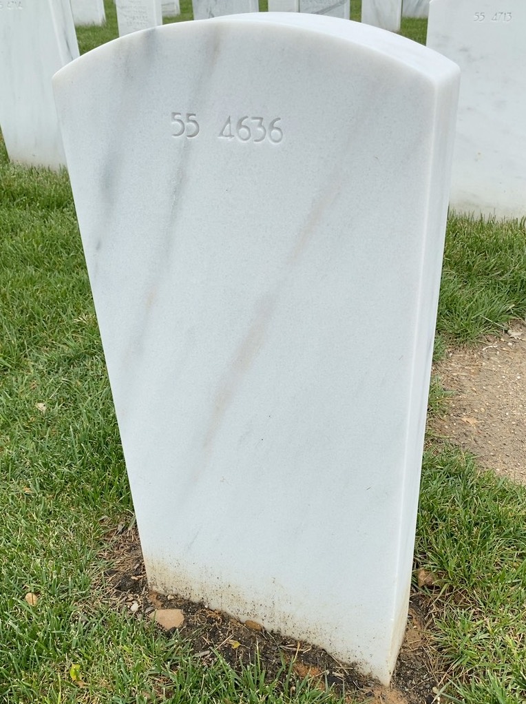 Back of headstone — William Shaler Cockrell