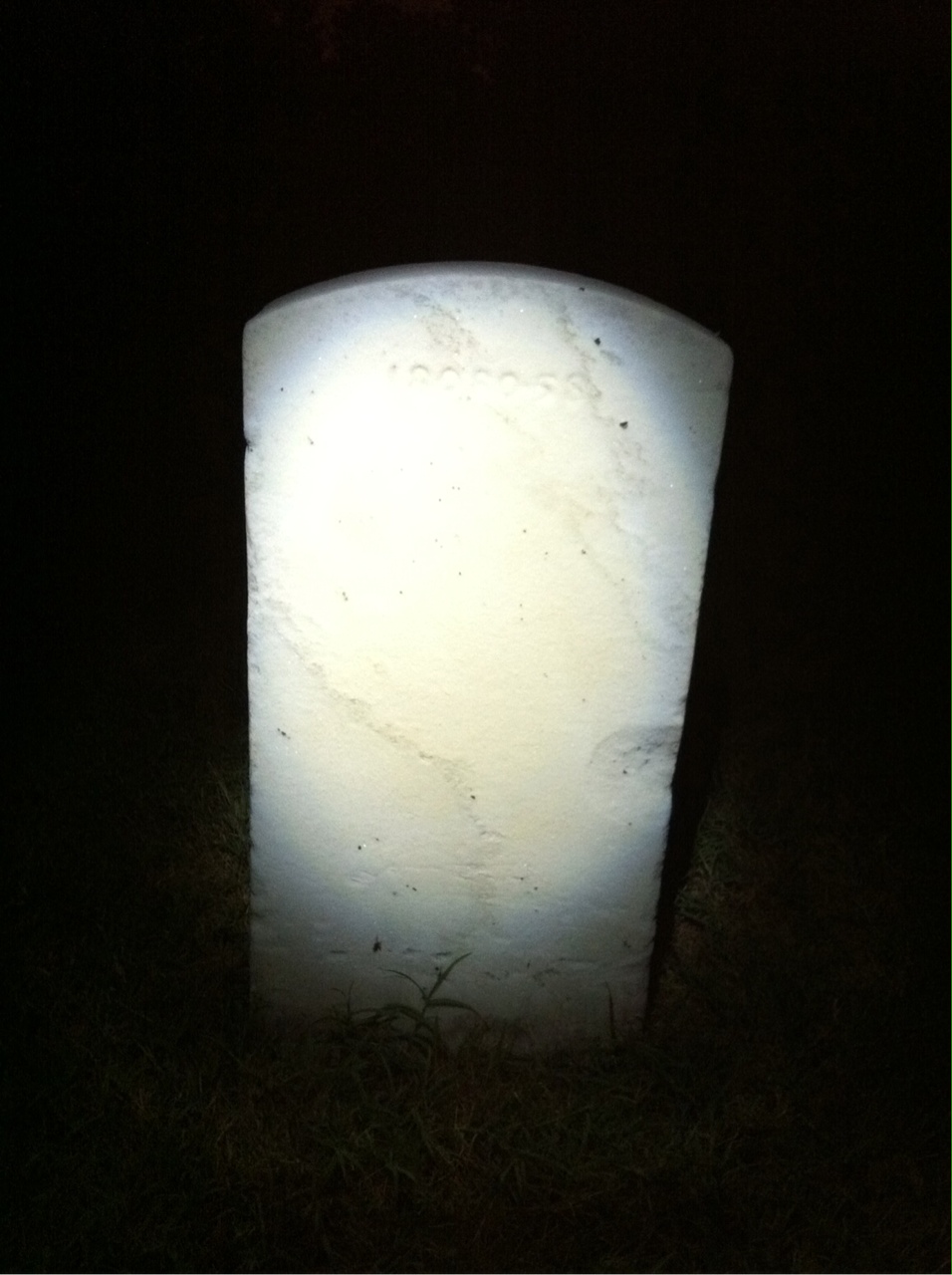 Back of headstone — Myrtle Moore