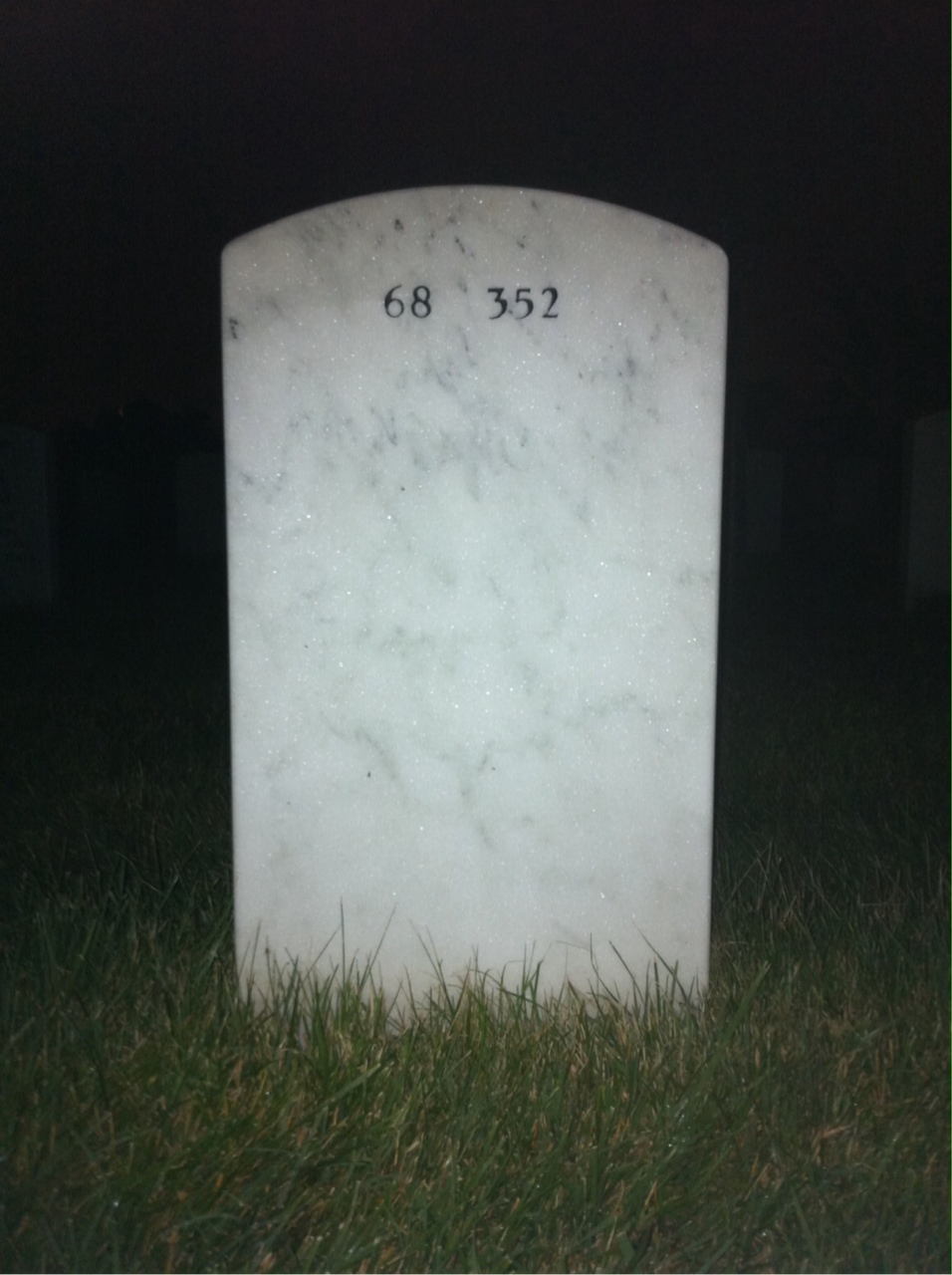 Back of headstone — William Toll