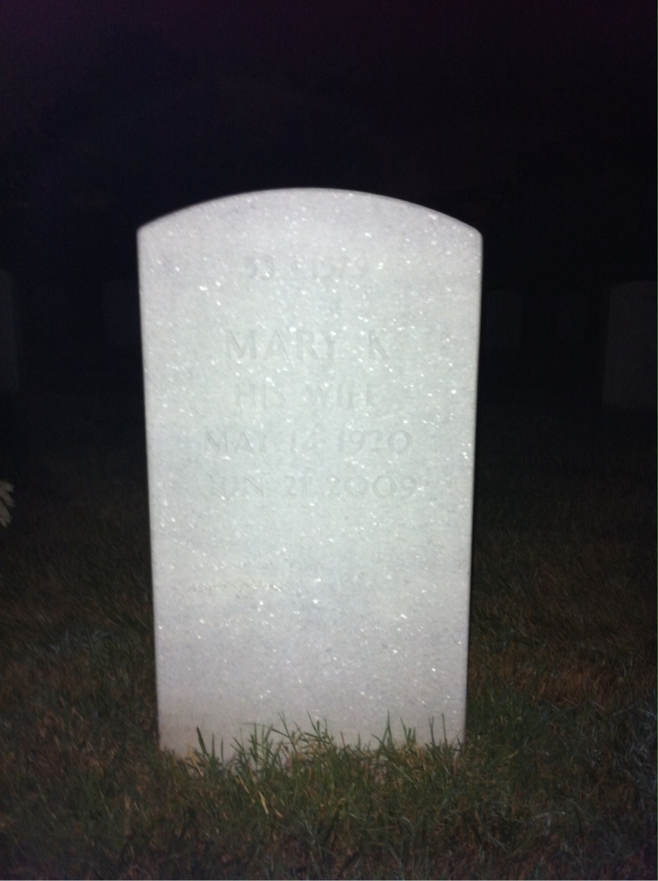 Back of headstone — John Lytle