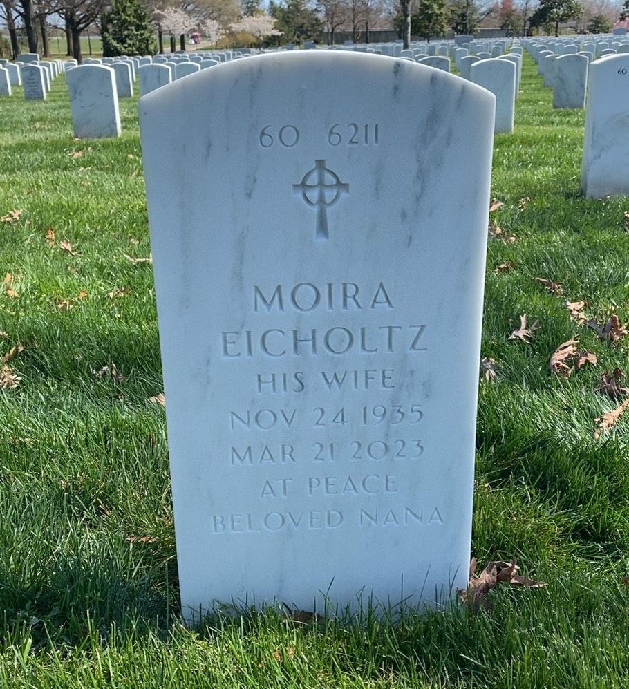 Back of headstone — James Eicholtz