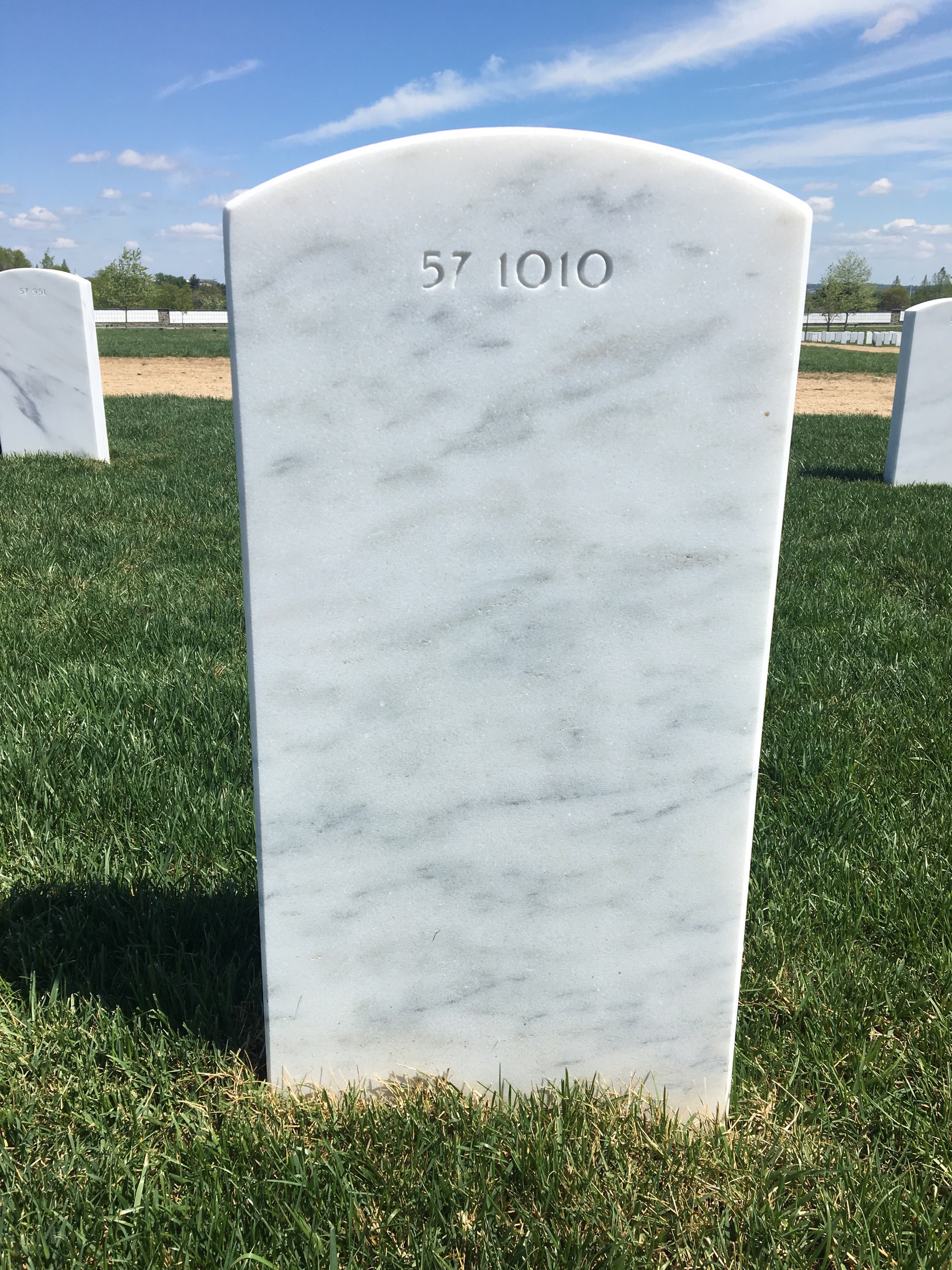Back of headstone — William R Mackenzie