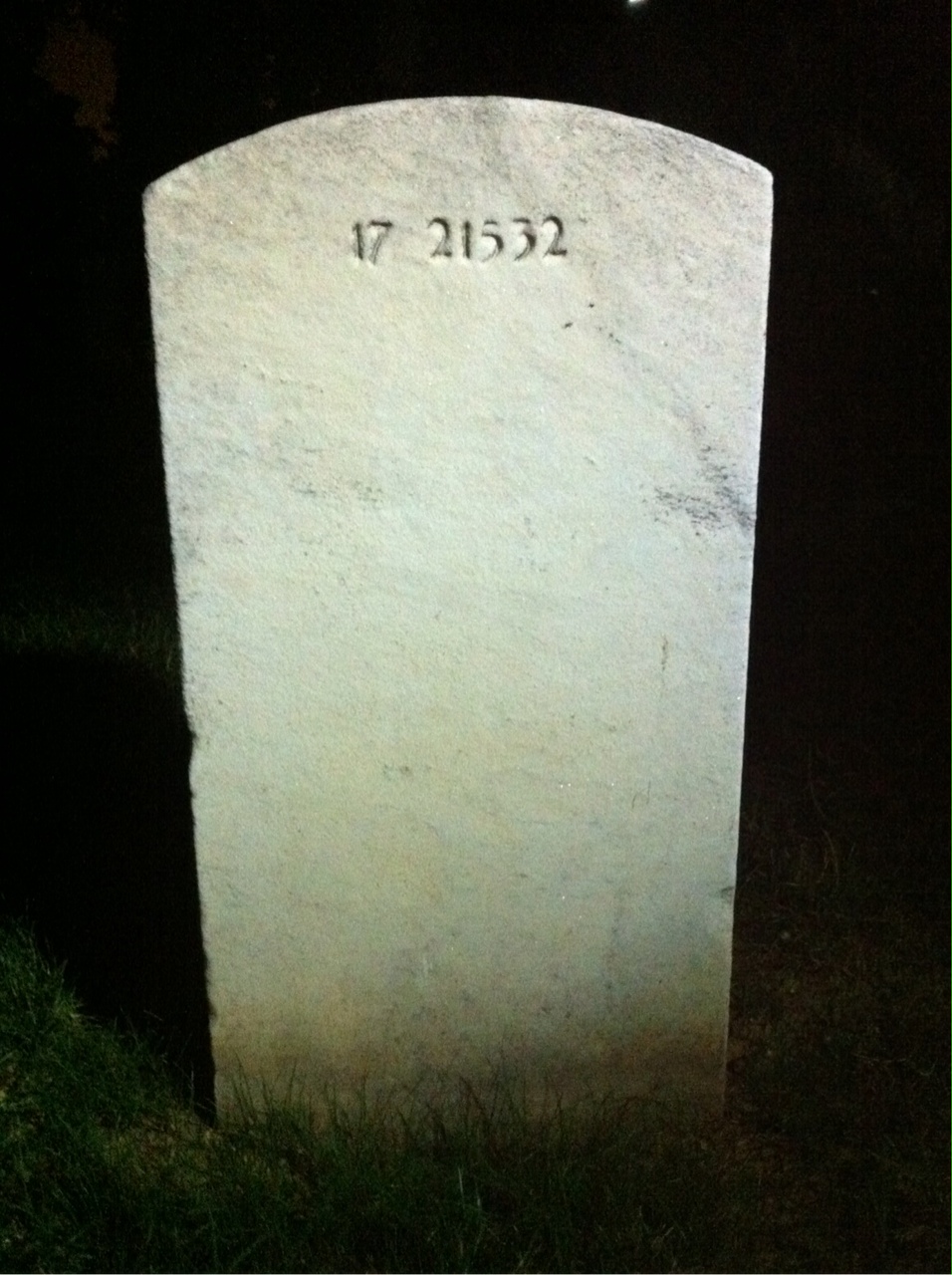 Back of headstone — Blanche Mundy