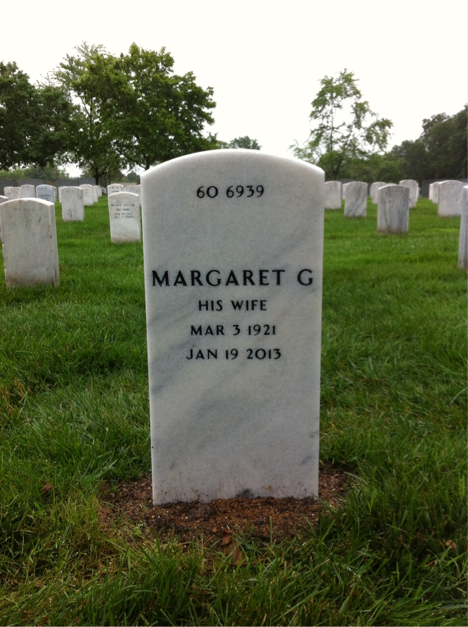 Back of headstone — Hampden Murrell