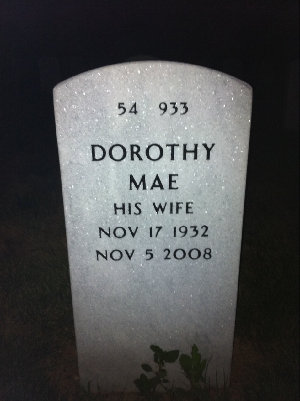 Back of headstone — Charles Posey