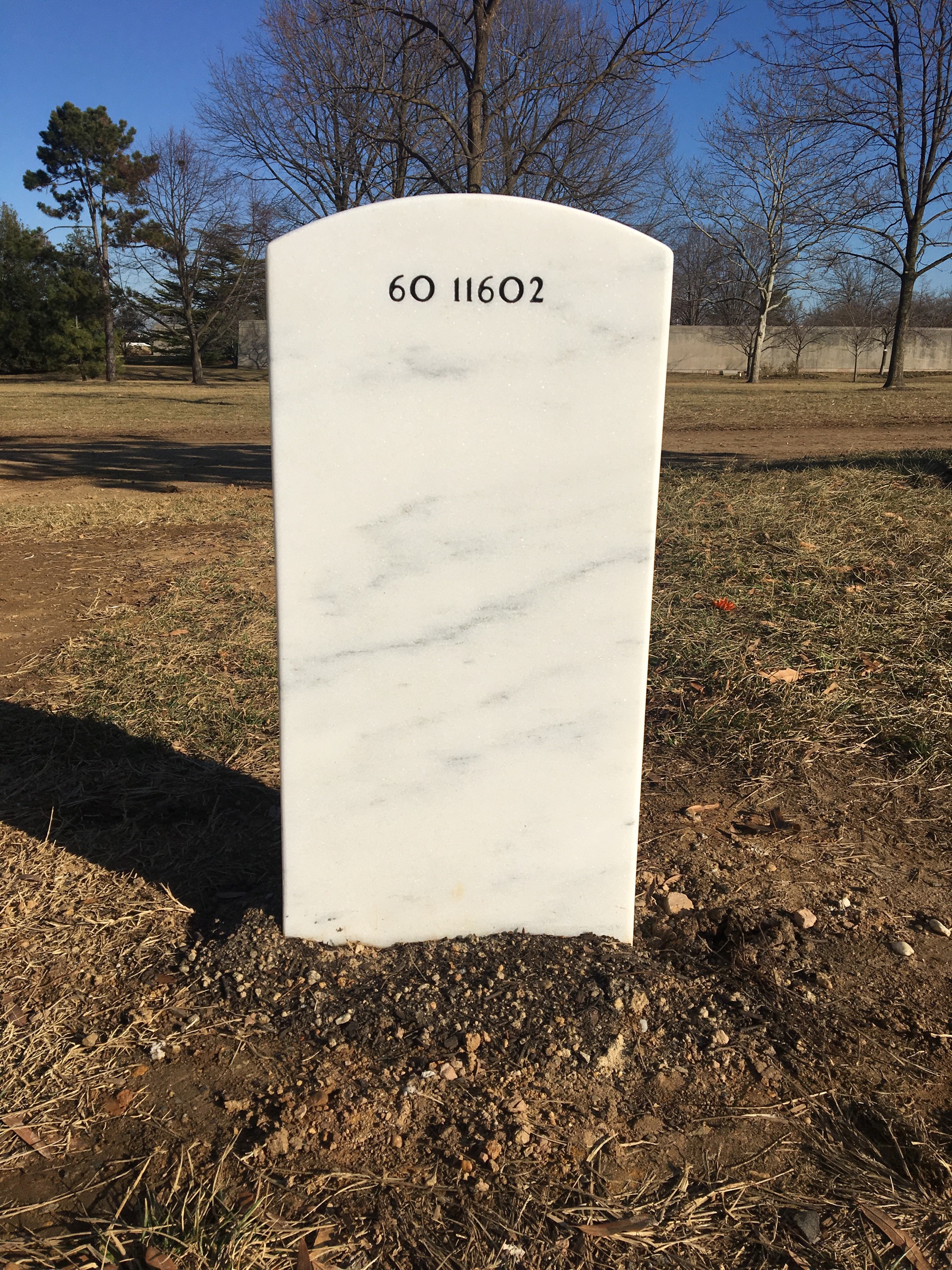 Back of headstone — Thomas Jefferson Duty