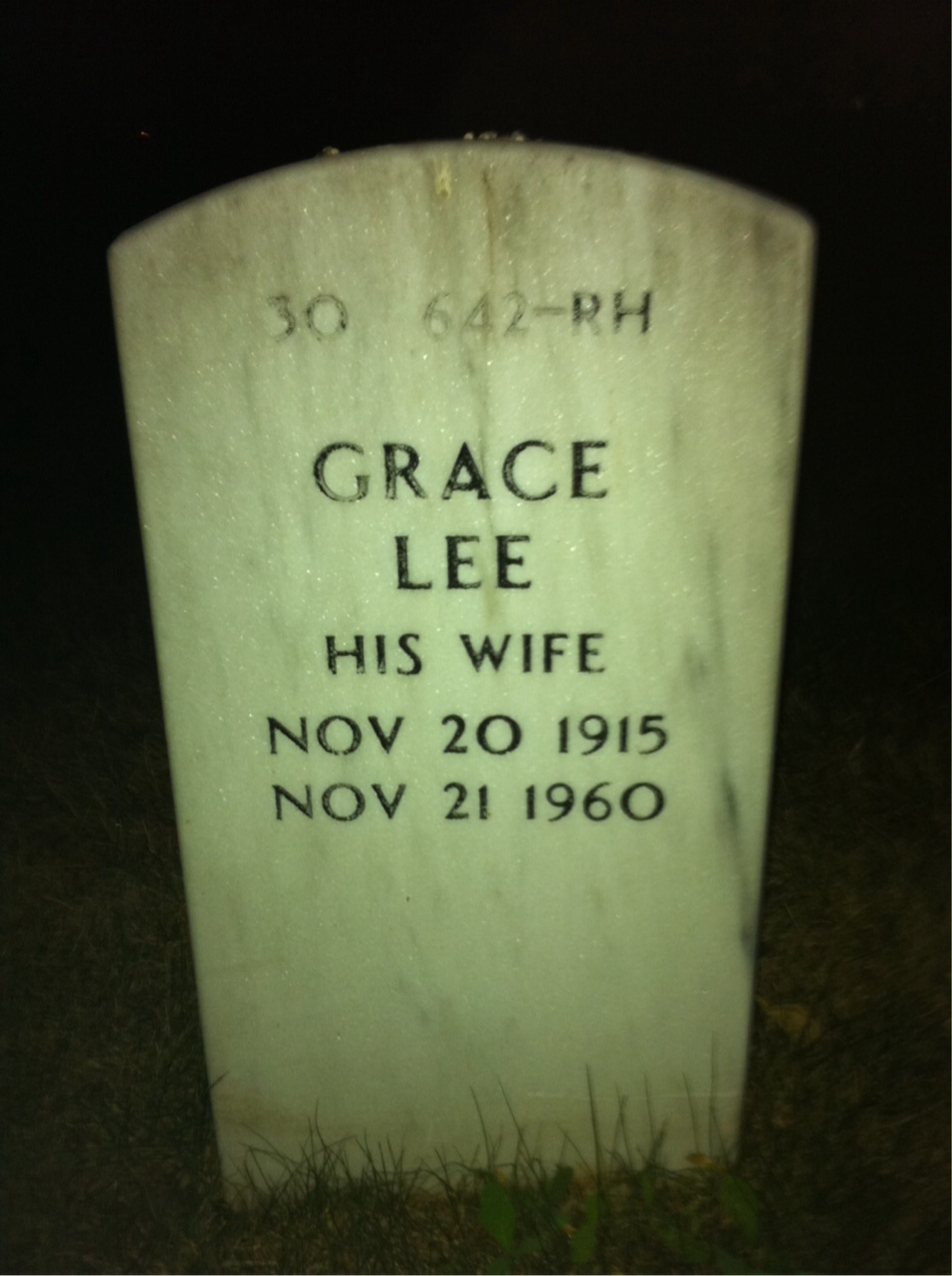 Back of headstone — Ned Norris
