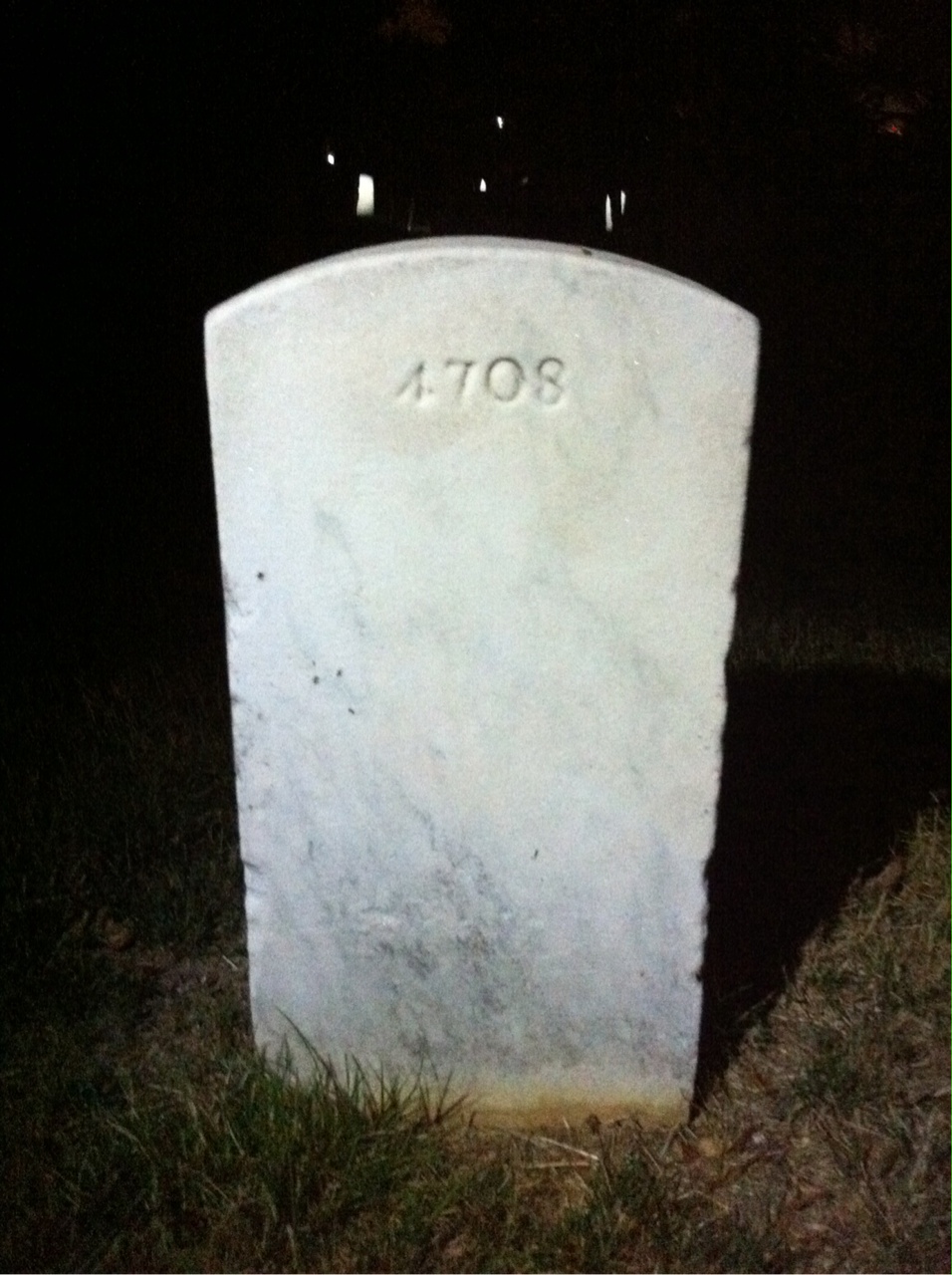 Back of headstone — Paul Minor