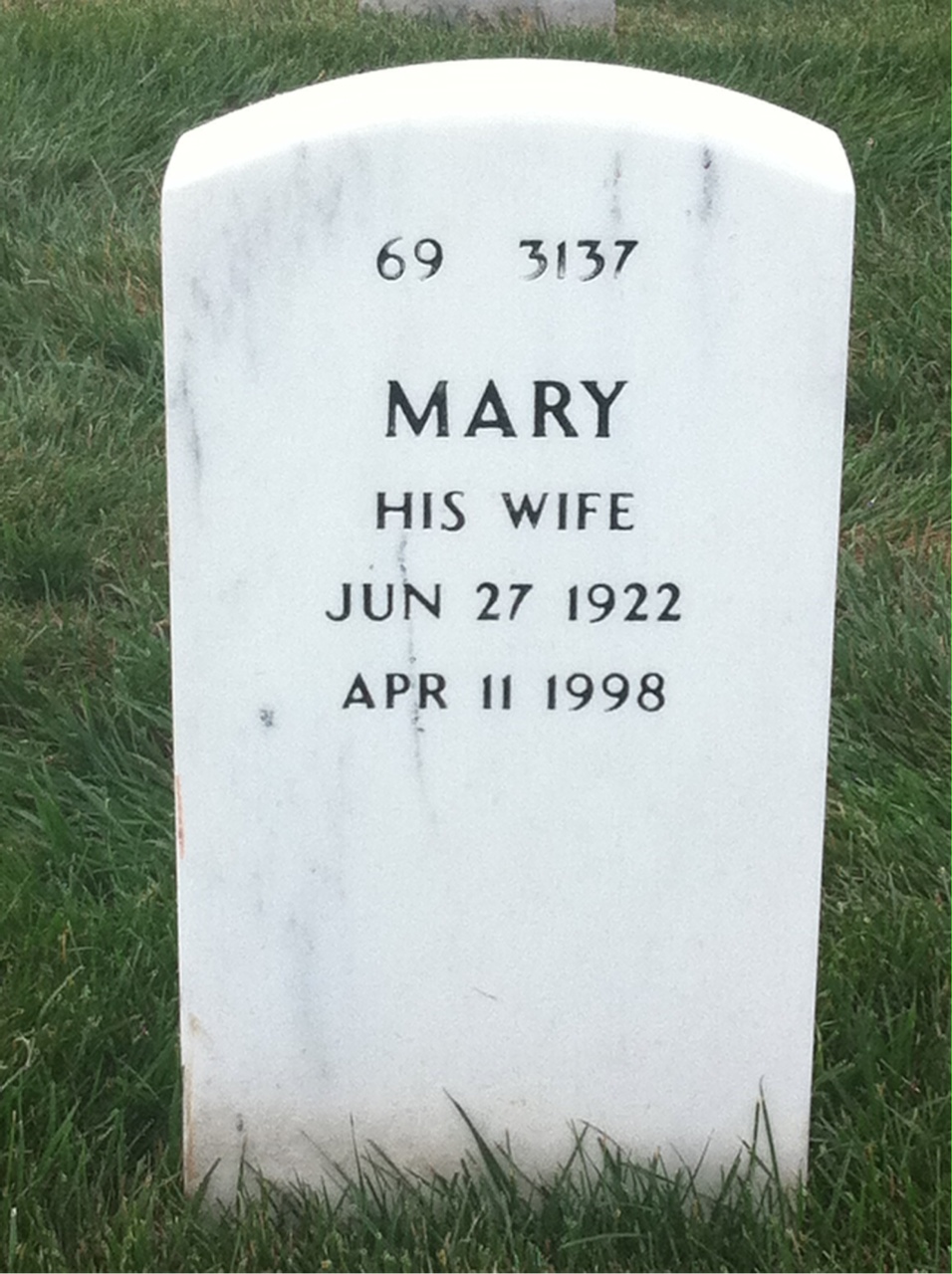 Back of headstone — Edward Boguslawski