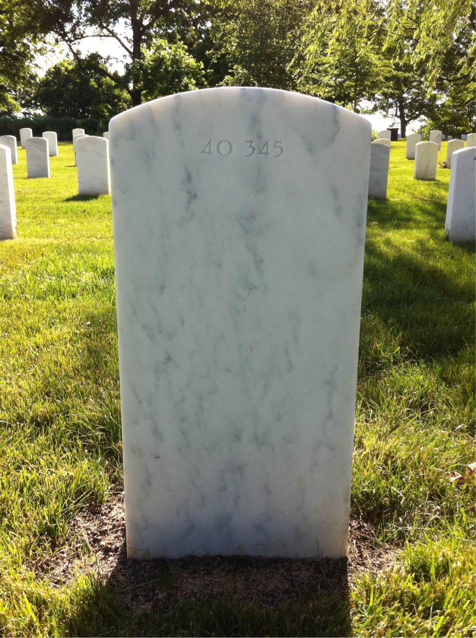 Back of headstone — Dillman Brendle