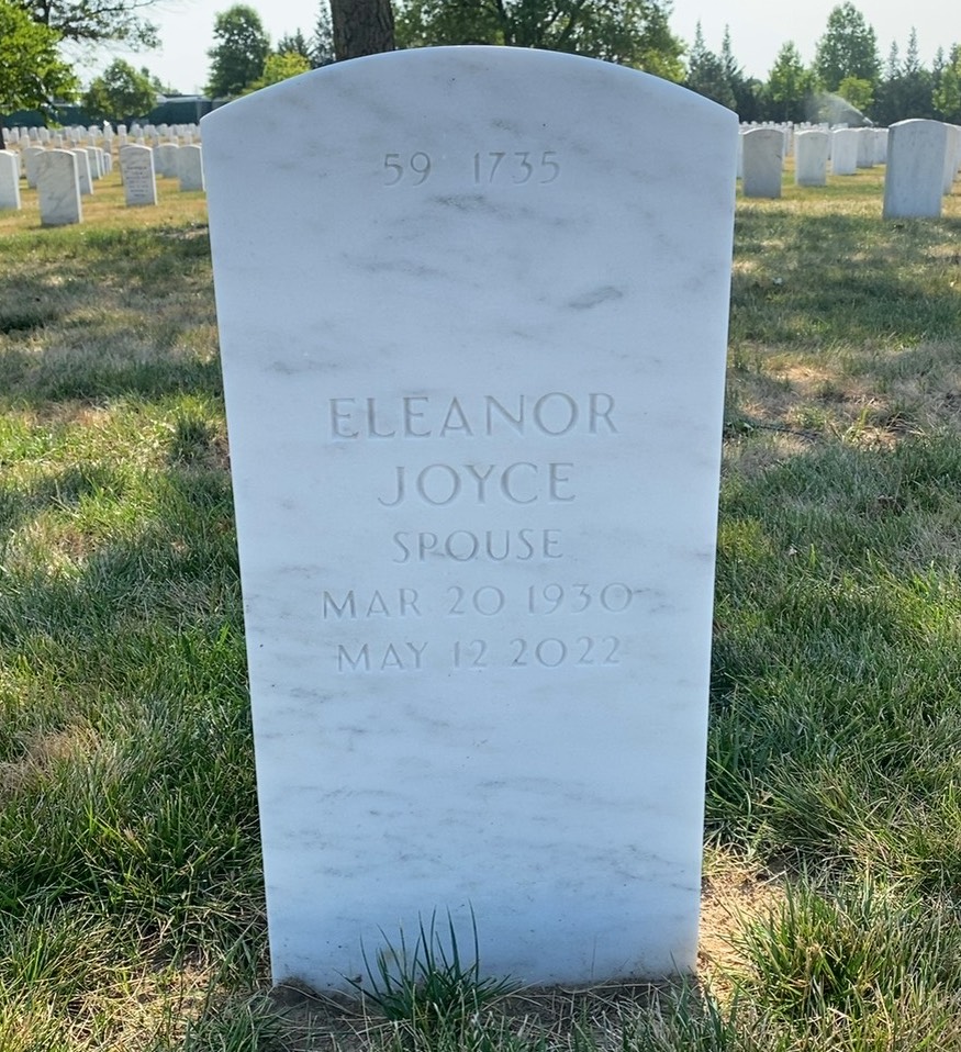 Back of headstone — Robert Moore