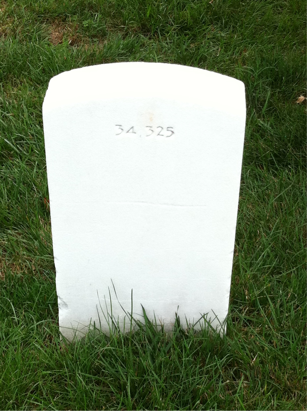 Back of headstone — Henry Bohman