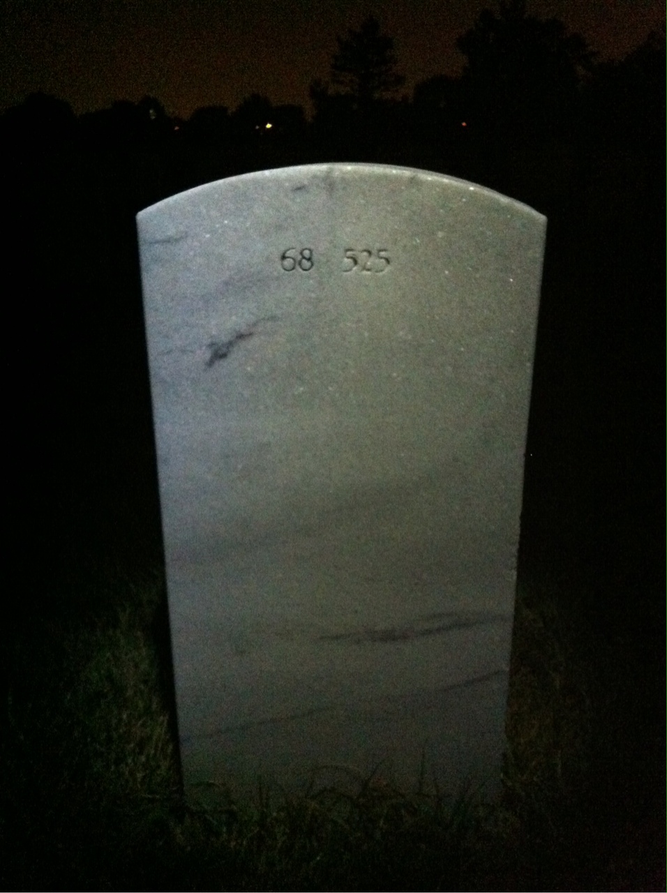 Back of headstone — John Mockler