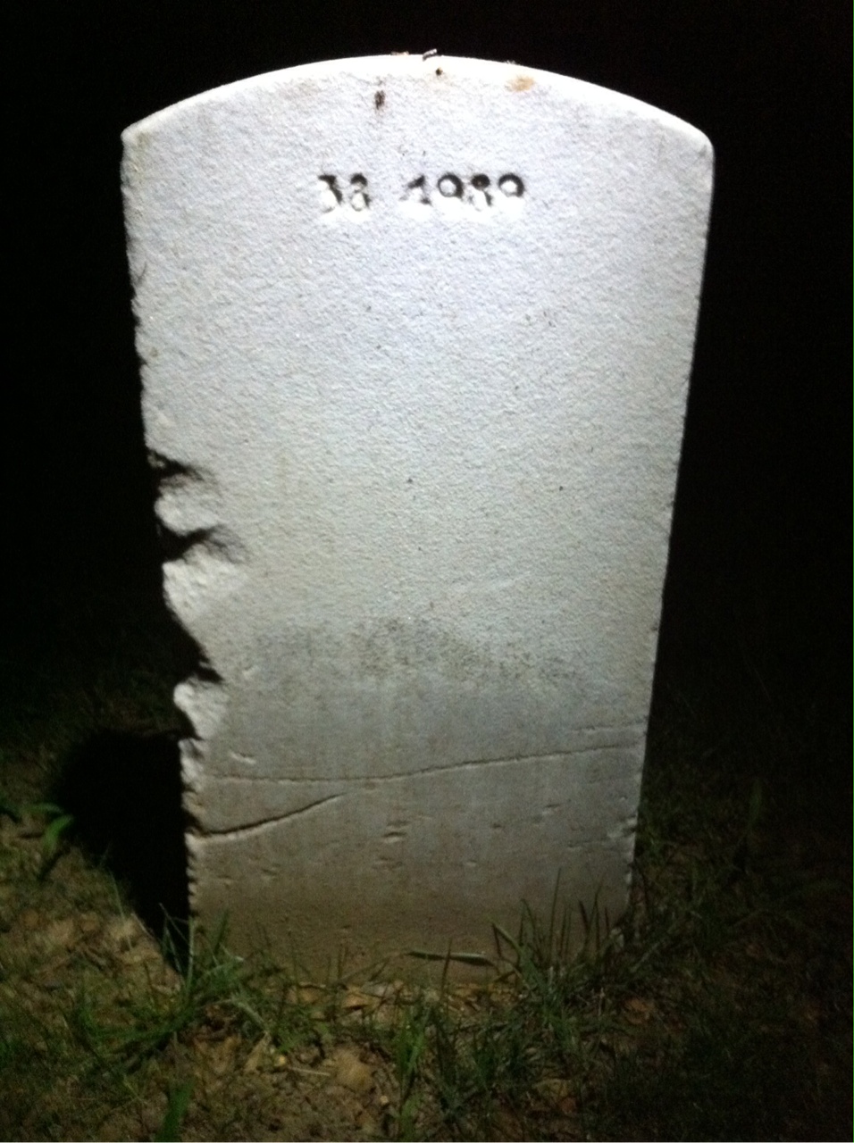 Back of headstone — Mary Barnum